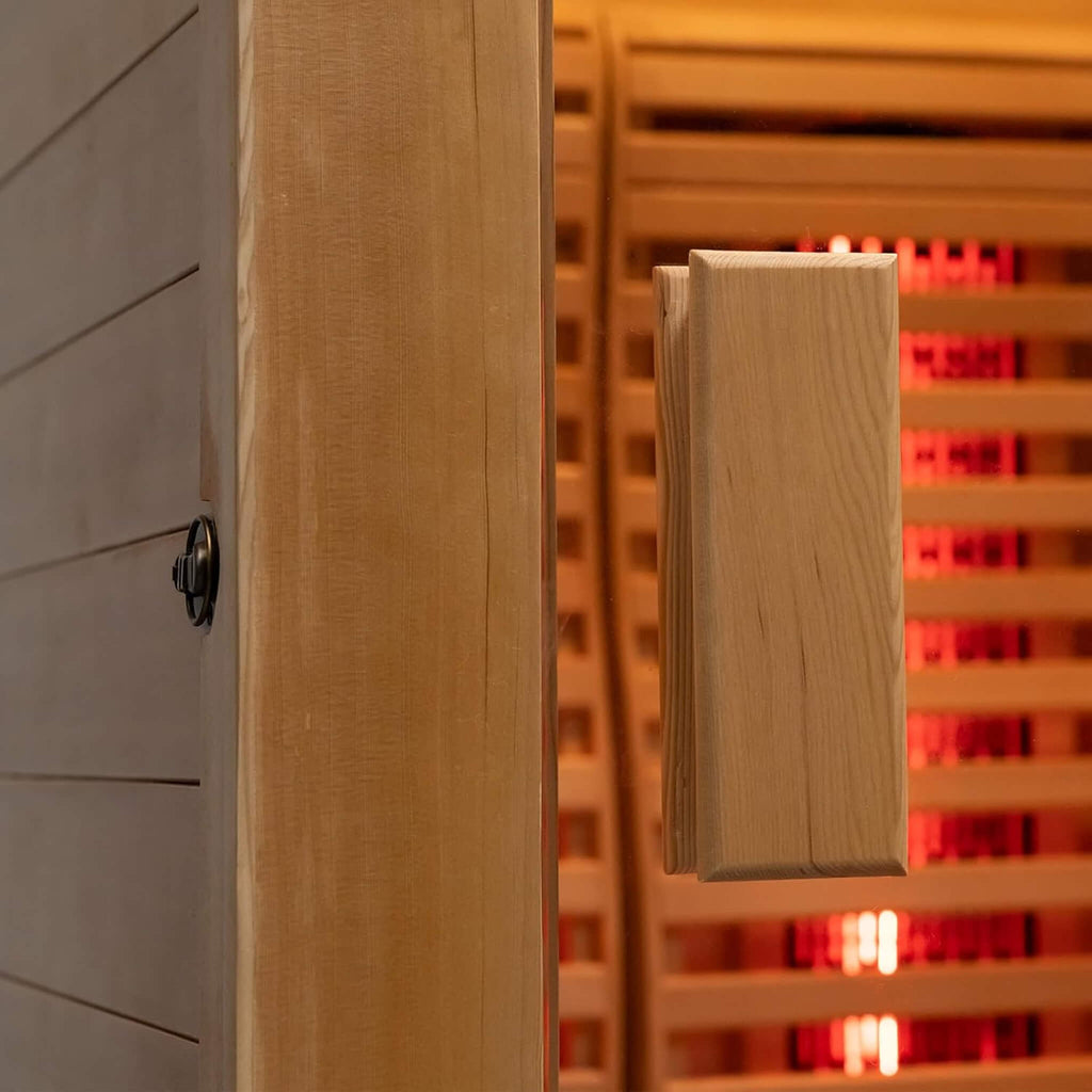 Rövia Luma 2-Person Indoor Hybrid Sauna Room With Infrared And 3.5KW Steam Heater [Made-To-Order] (SAK83750)