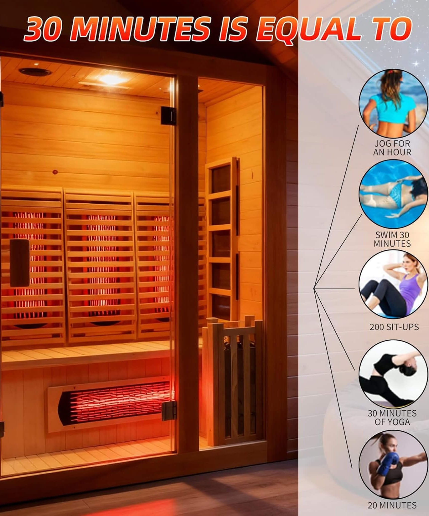Rövia Luma 2-Person Indoor Hybrid Sauna Room With Infrared And 3.5KW Steam Heater [Made-To-Order] (SAK83750)