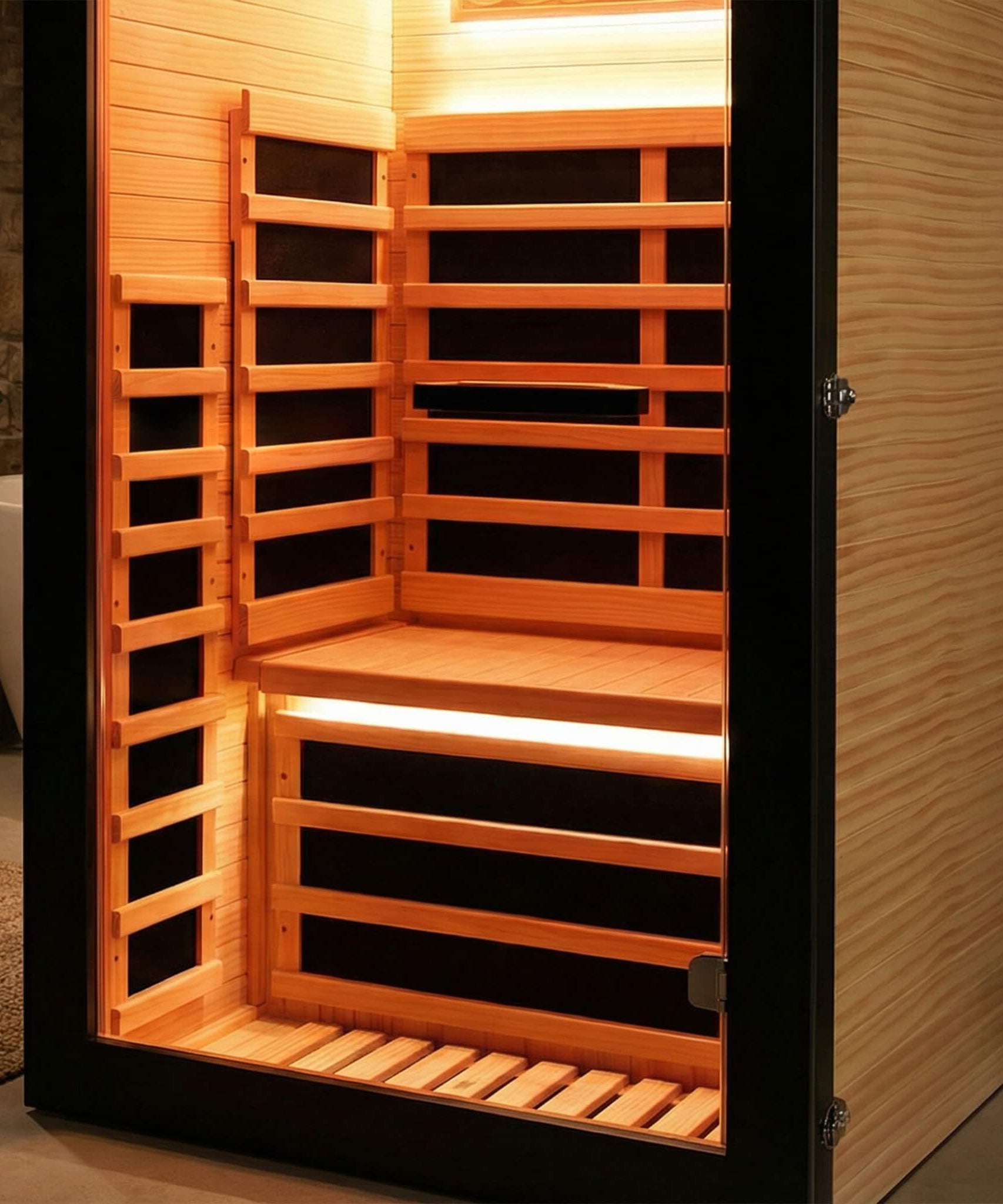 Thermora Solara Single-Person Chilean Pine Infrared Sauna Cabin (SAK57926)