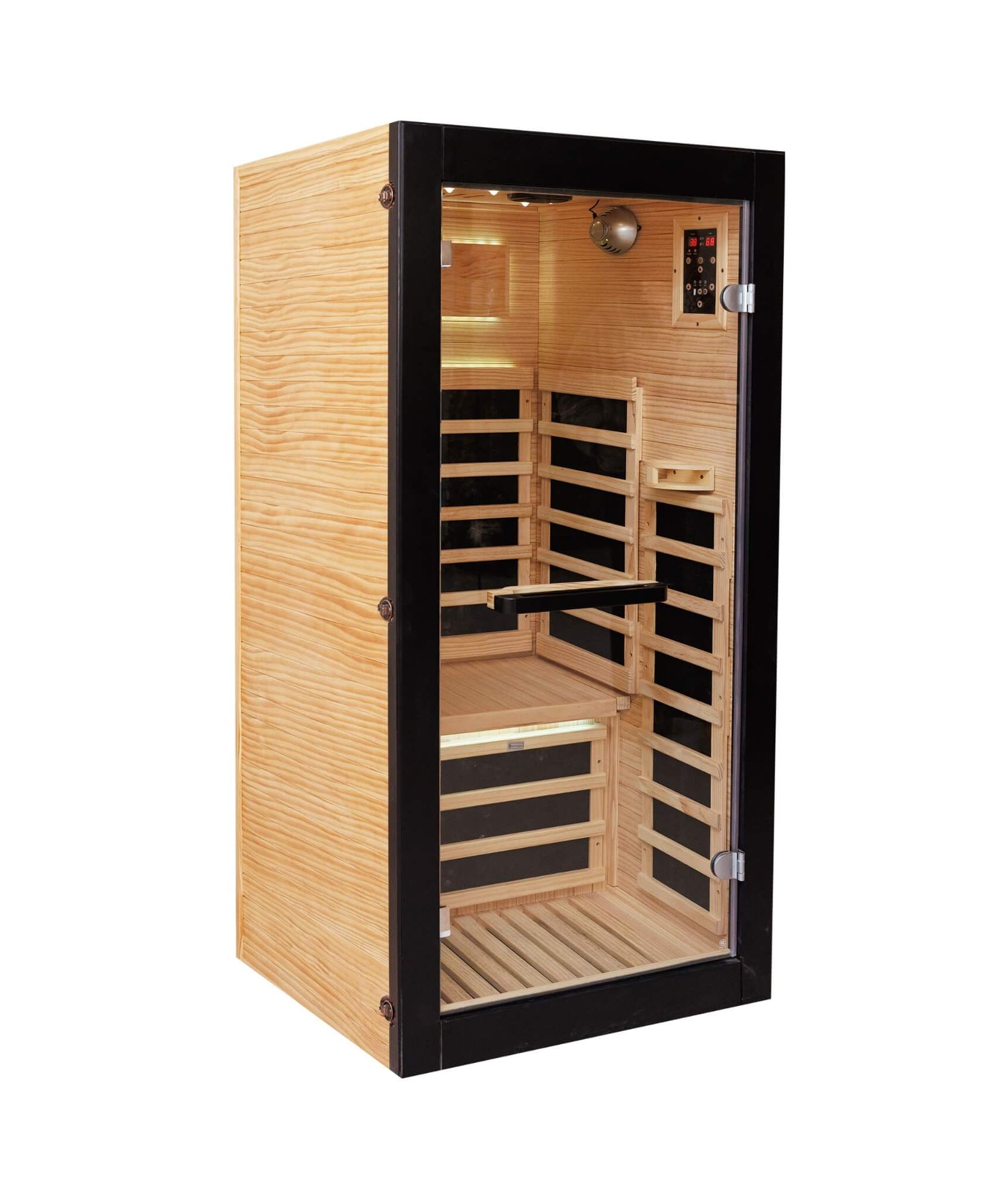 Thermora Solara Single-Person Chilean Pine Infrared Sauna Cabin (SAK57926)