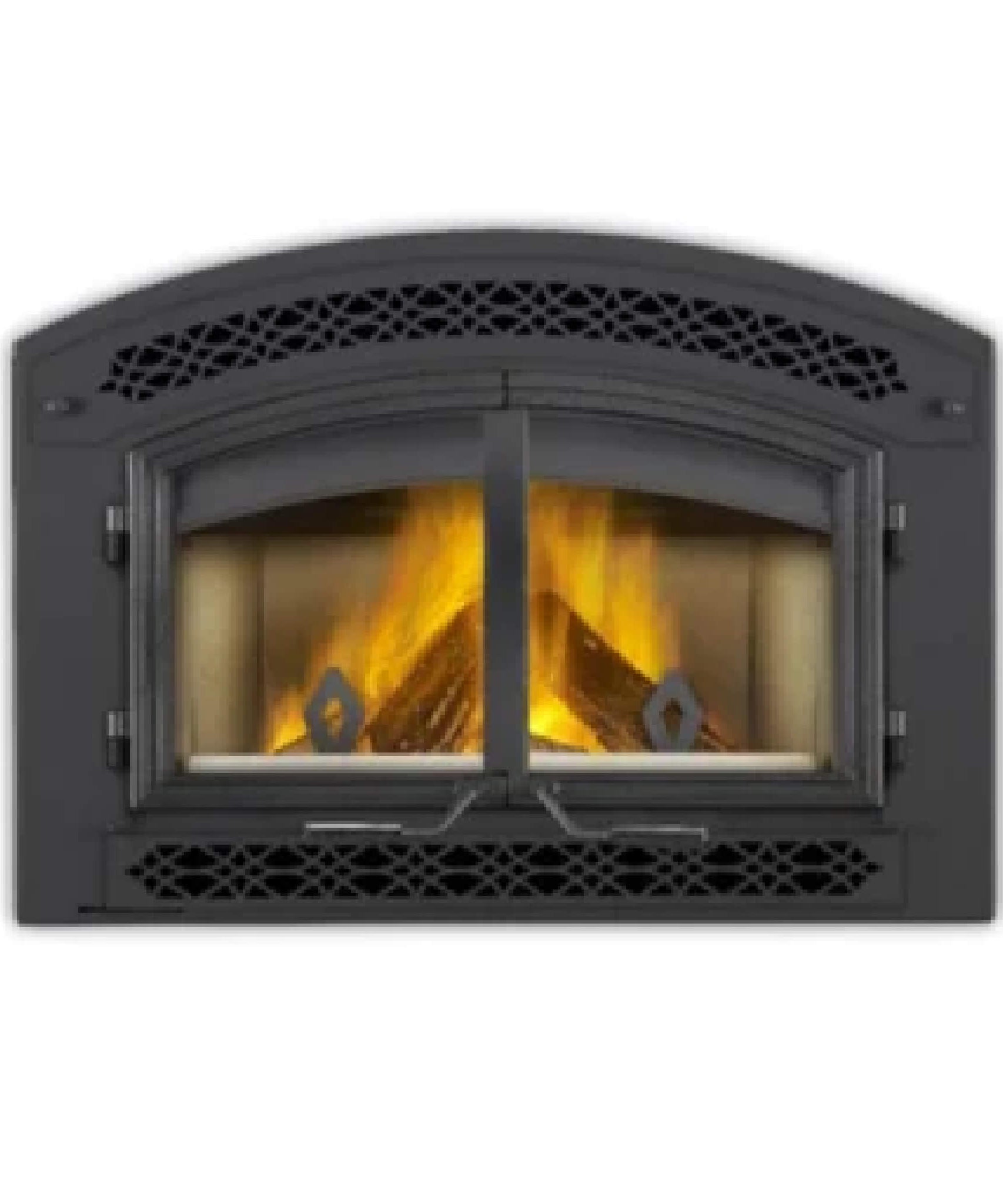 Timberwolf Wood Burning Fireplace With Cast Iron Front Doors [TZ3000H] (SAK73158)