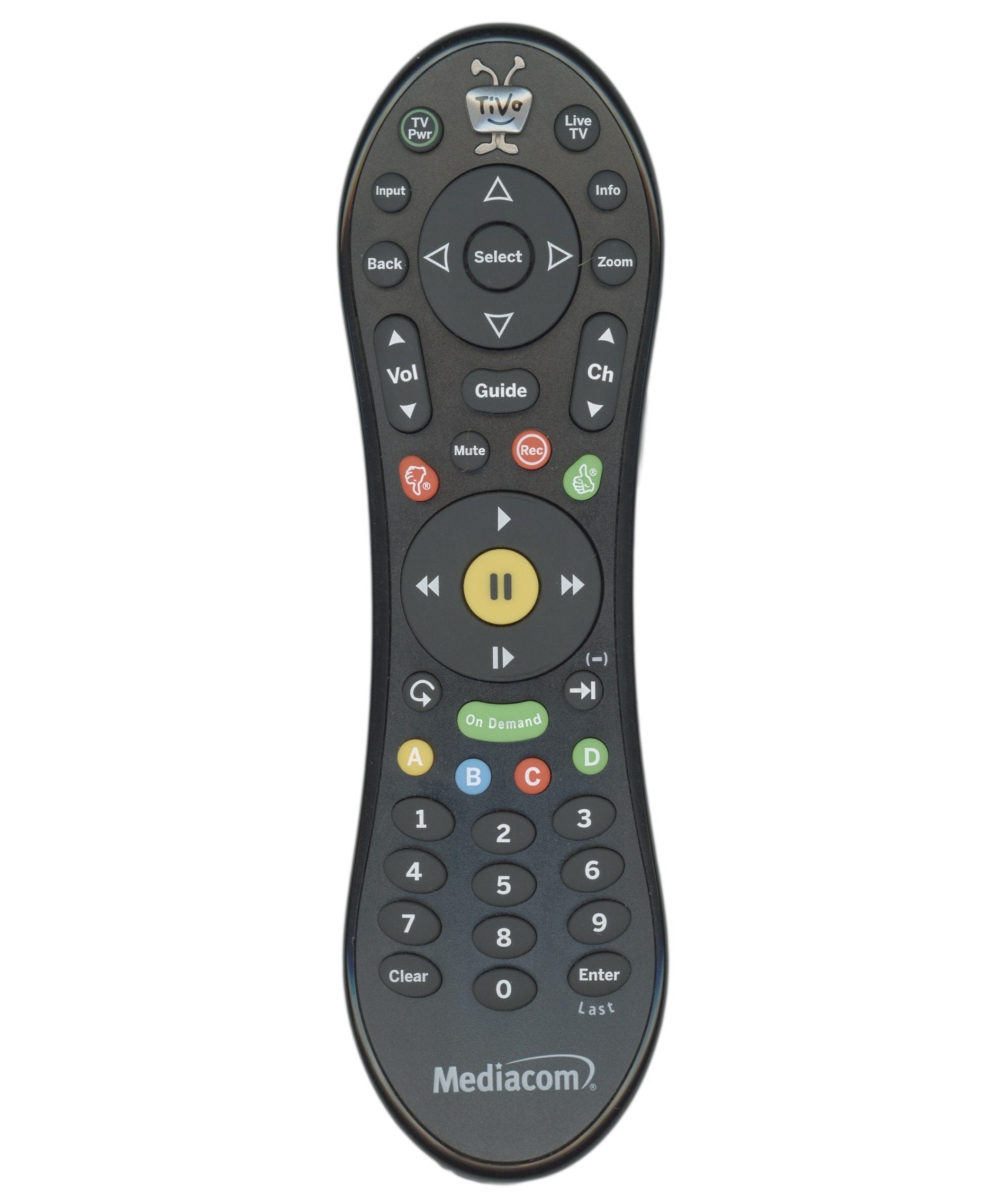 TiVo URC7020BC00626R Mediacom DVR Remote Control