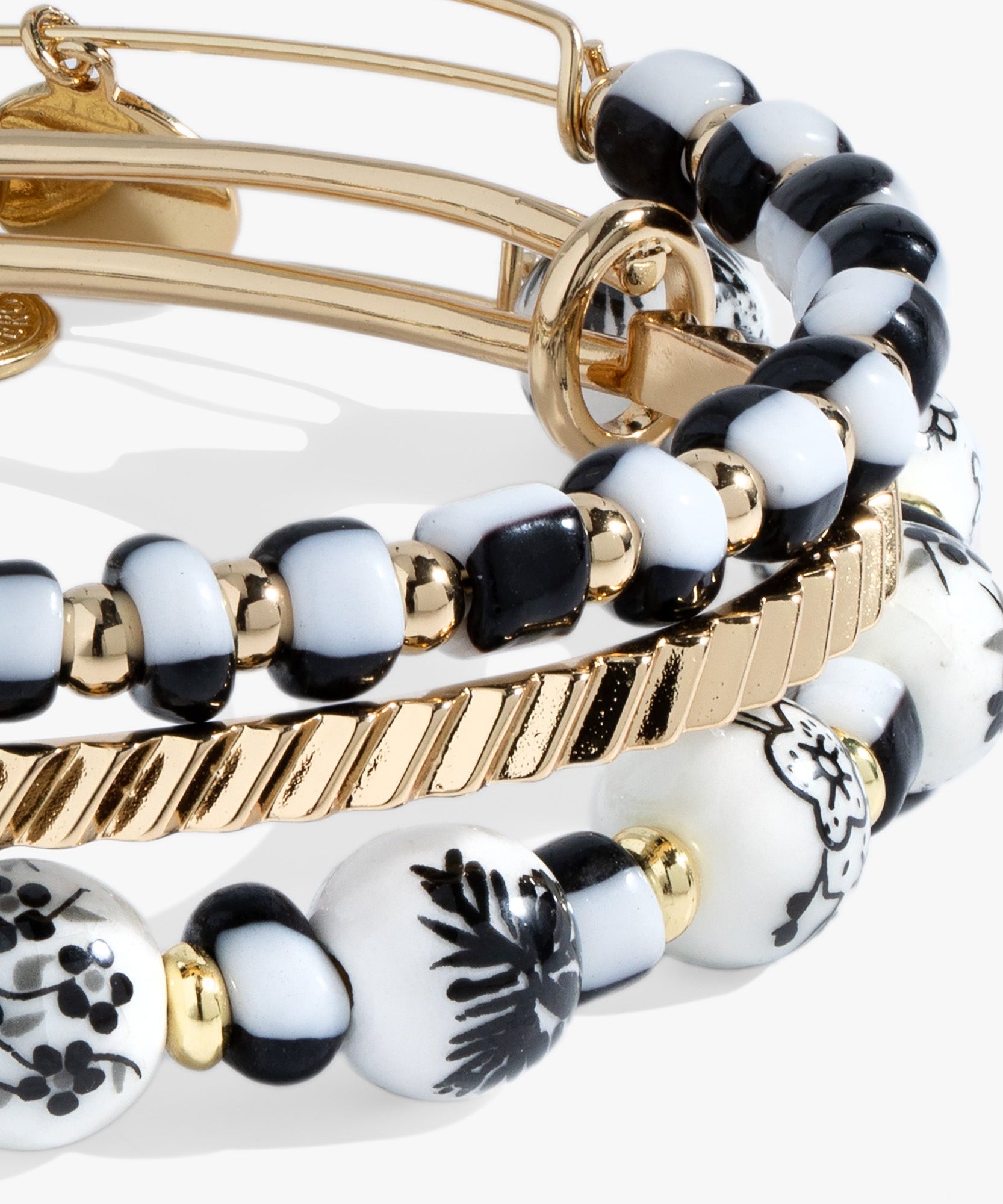 Toile Beaded Bangle Set of 3