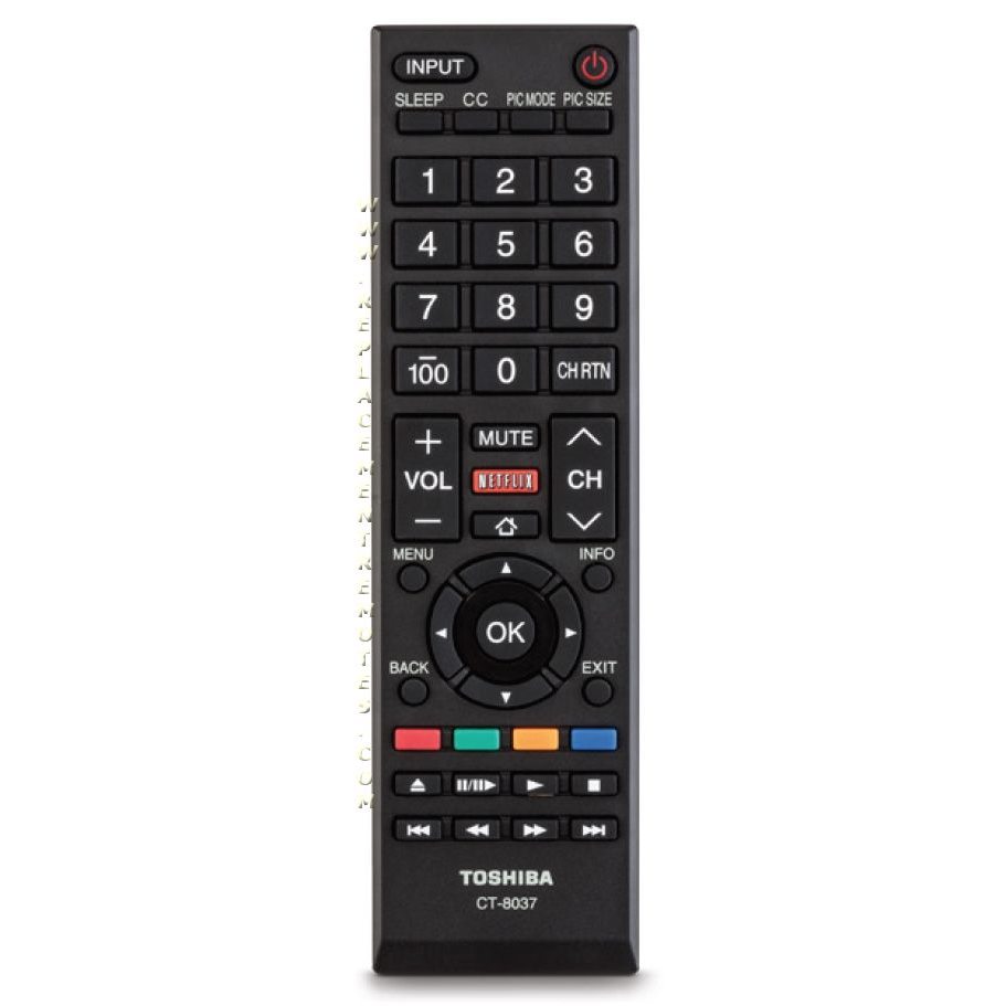 Toshiba CT-8037 Smart TV Remote Control | Netflix - 75037885