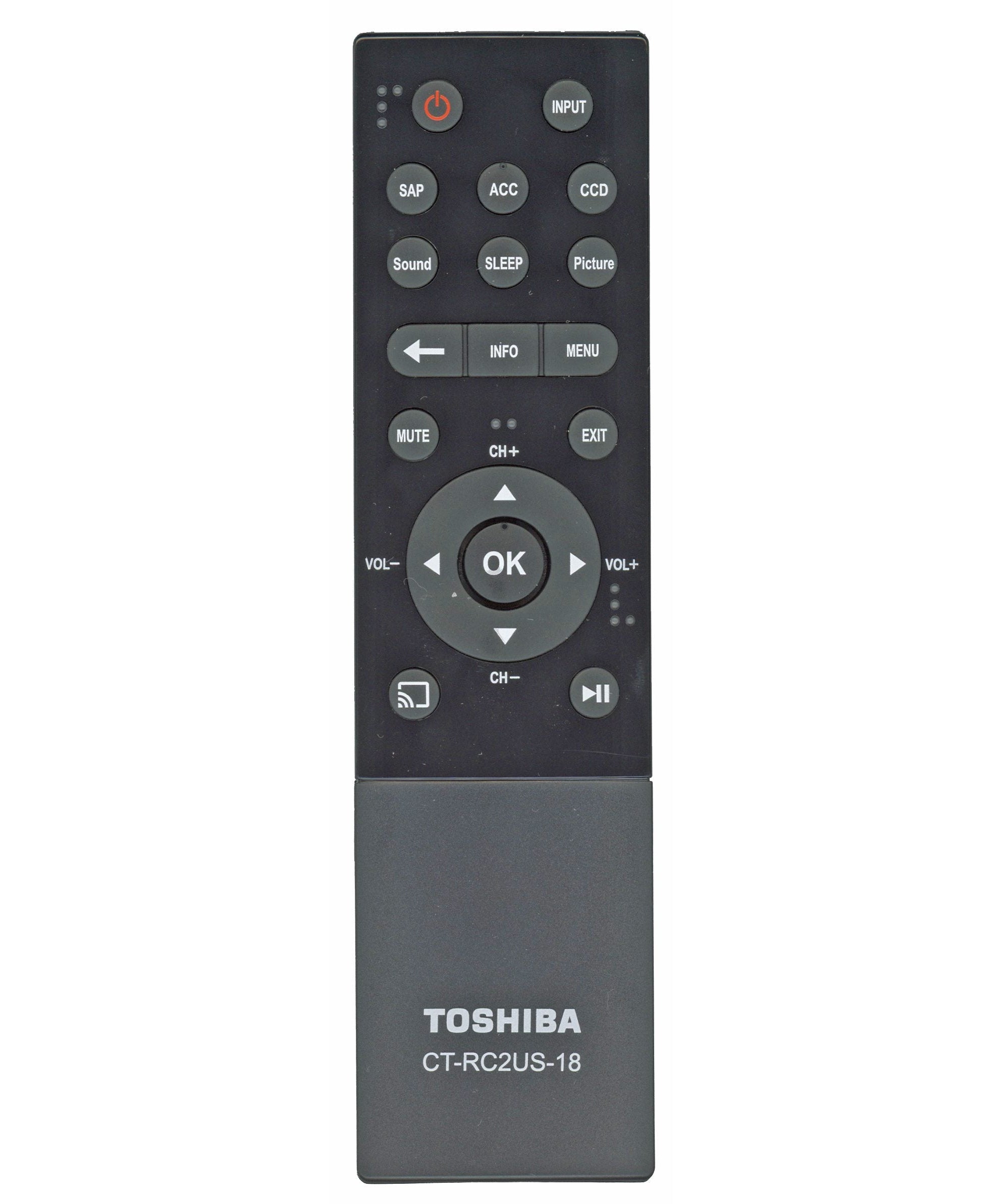 Insignia CT-RC2US-18 CHROMECAST TV Remote Control - PK11V02360I