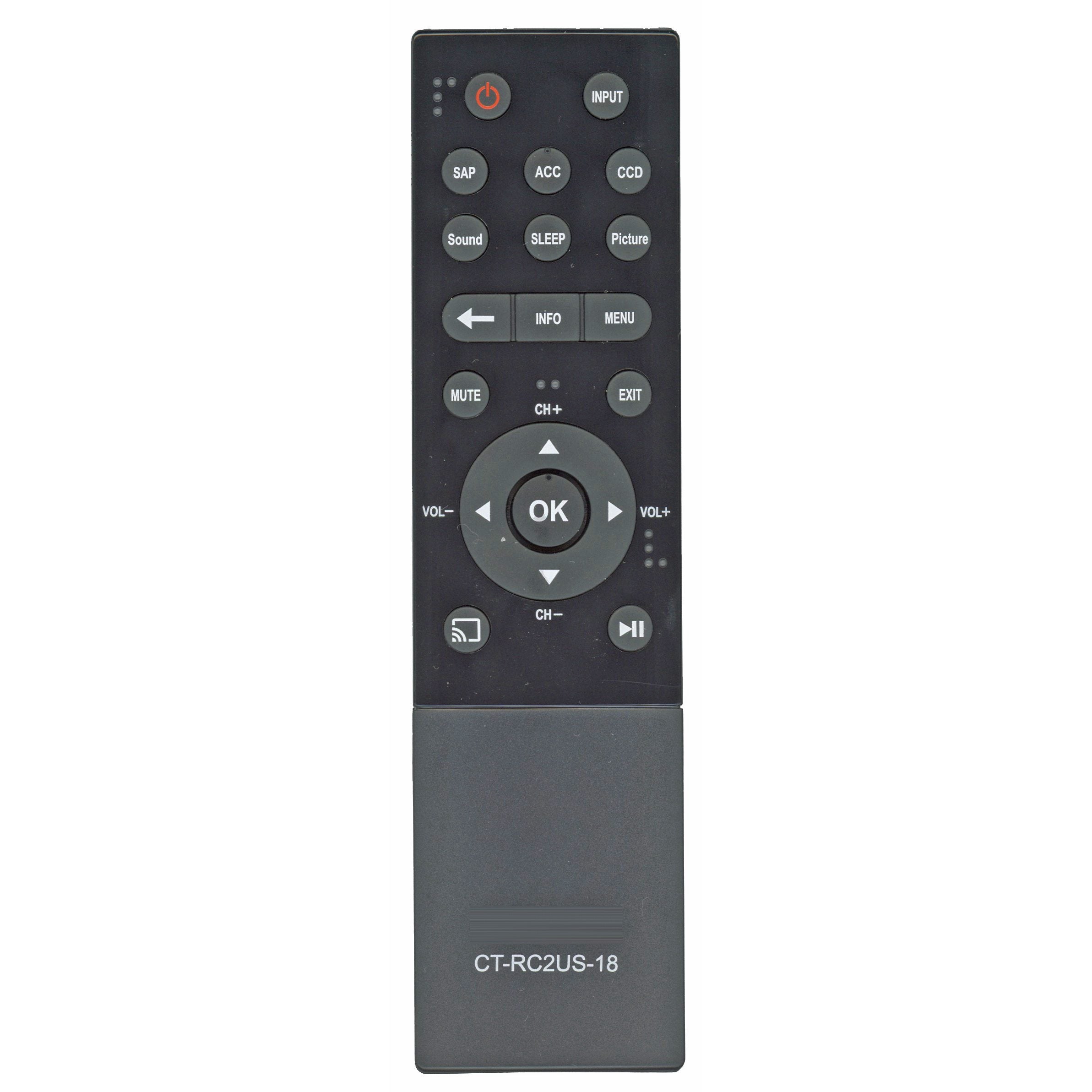 Insignia CT-RC2US-18 CHROMECAST TV Remote Control - PK11V02360I