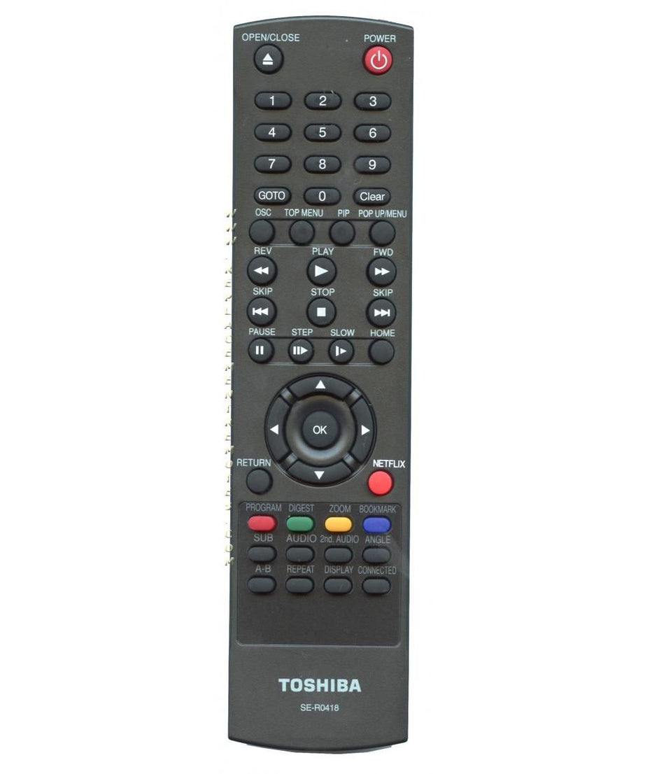 Toshiba SER0418 Blu-ray Remote Control