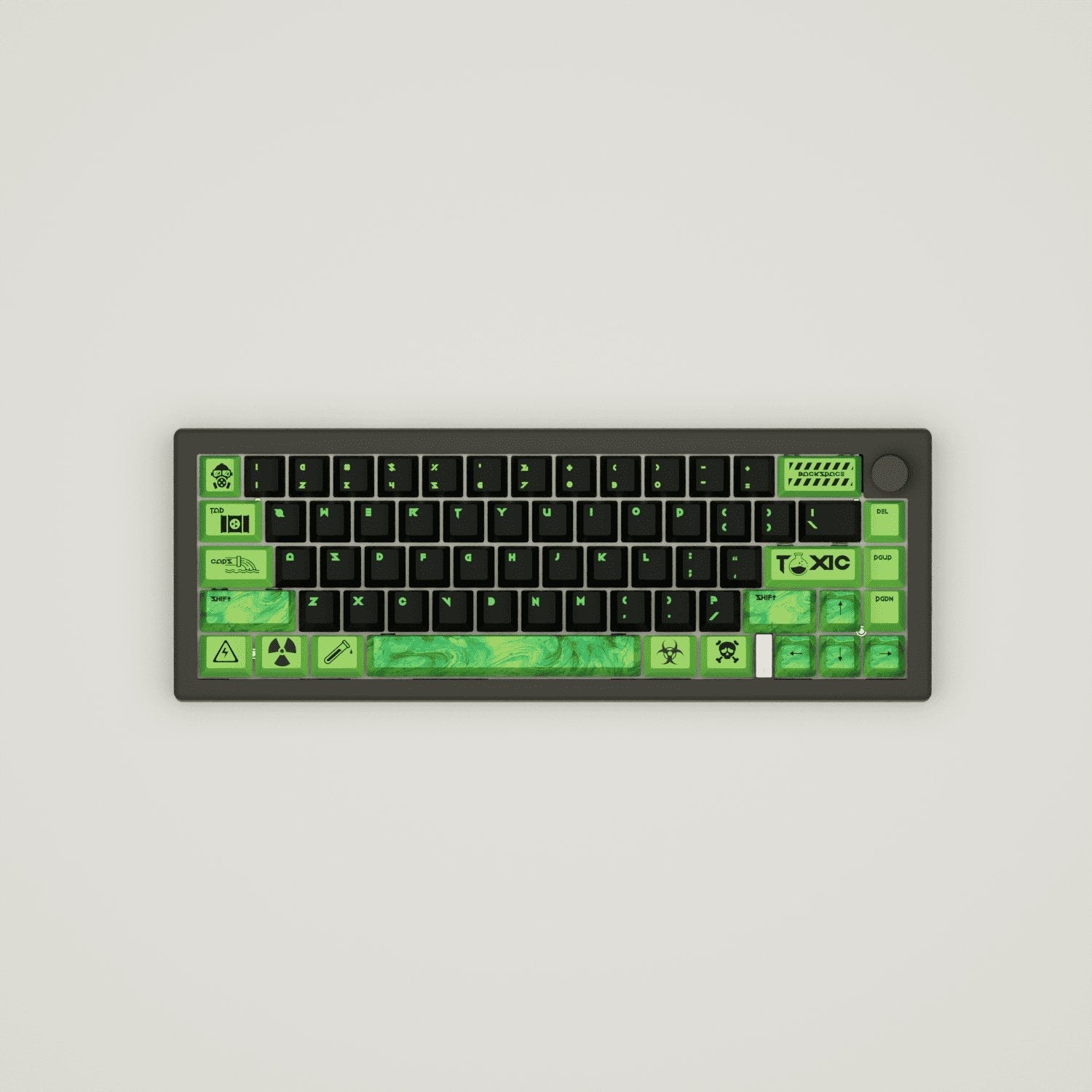 Toxic Design Keycaps and Mechanical Keyboard