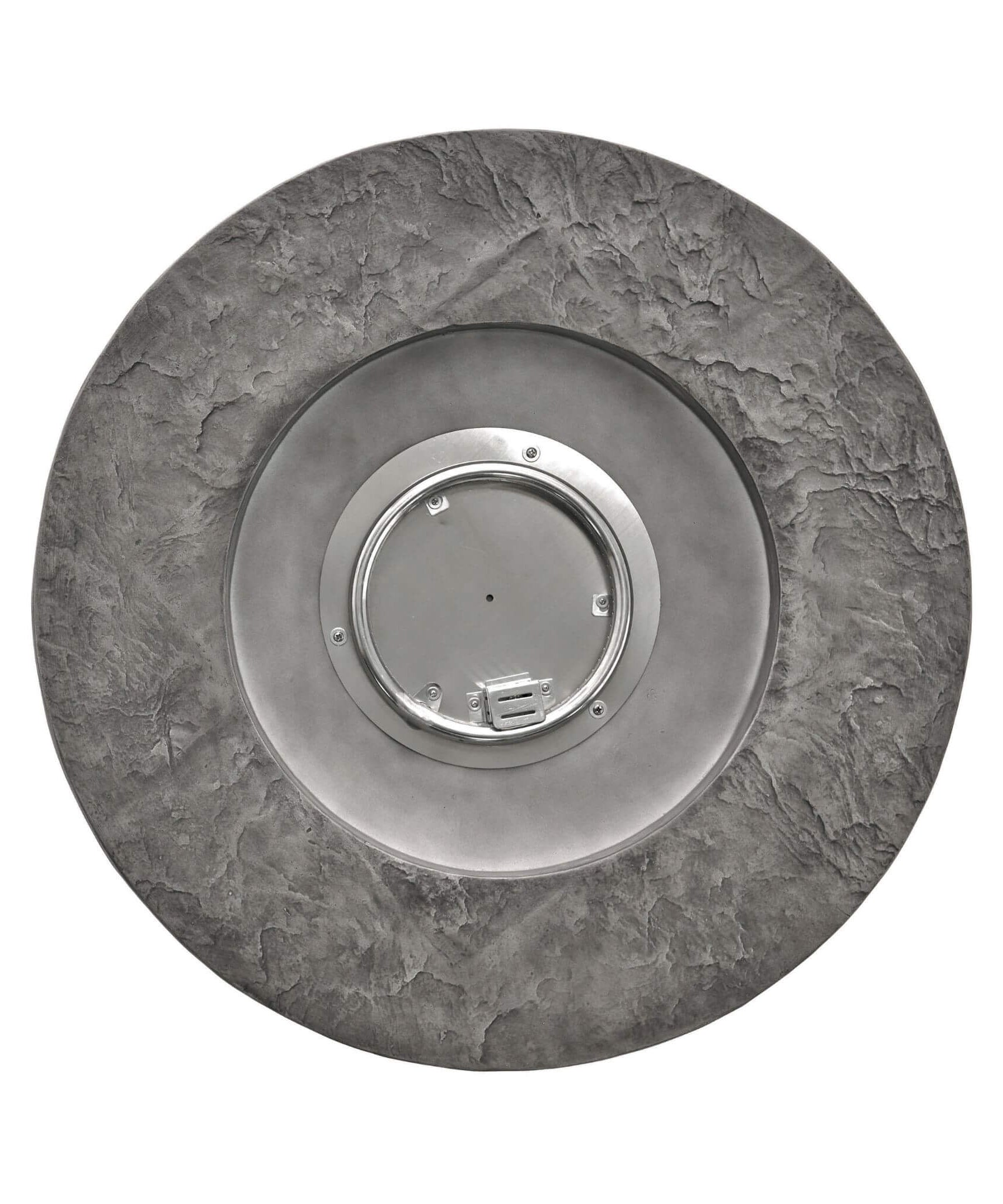 Alora 32-Inch Transitional Outdoor Concrete Round Propane Fire Pit Table, Gray (SAK48268)