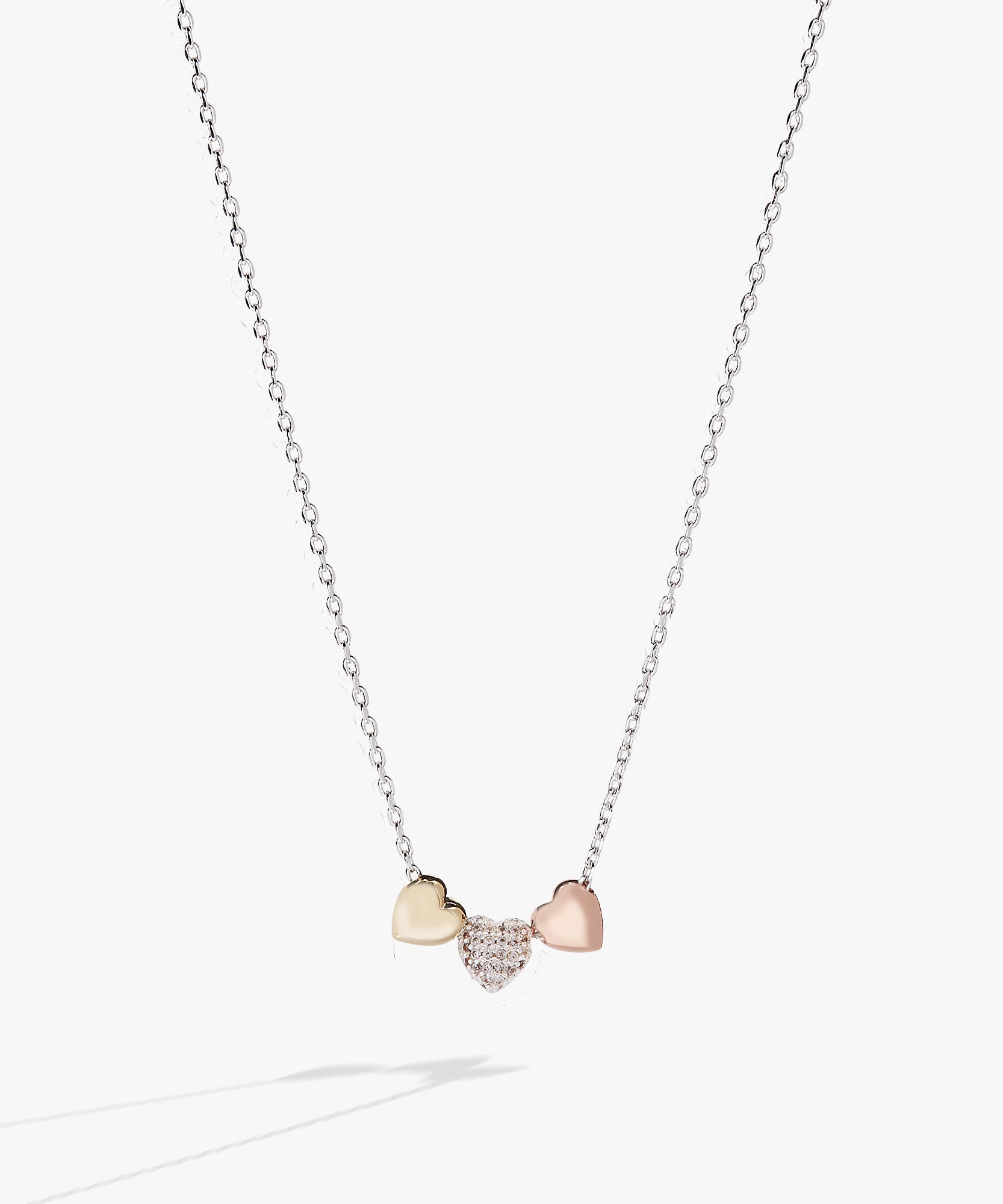 Crystal Heart Slider Necklace