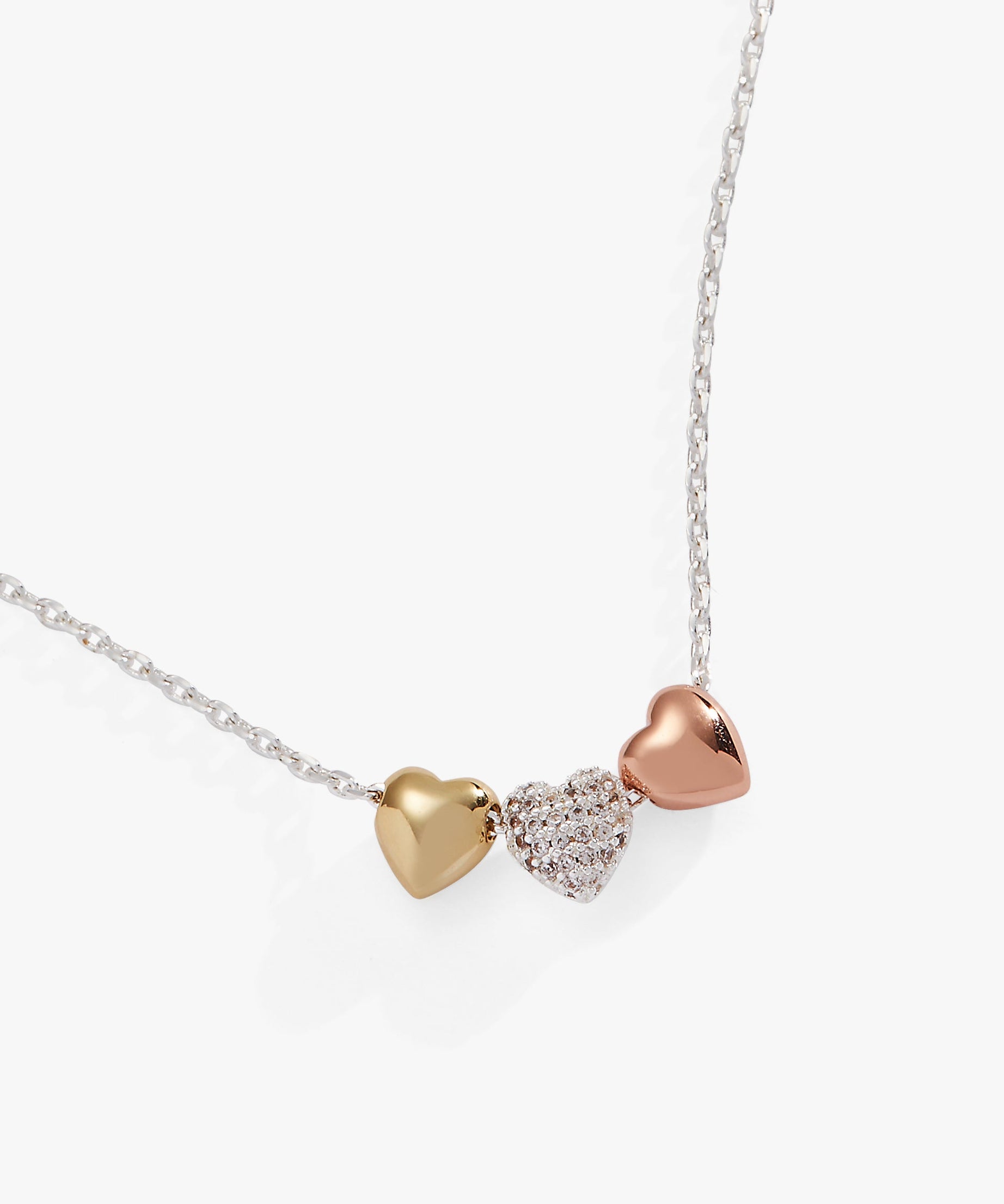 Crystal Heart Slider Necklace