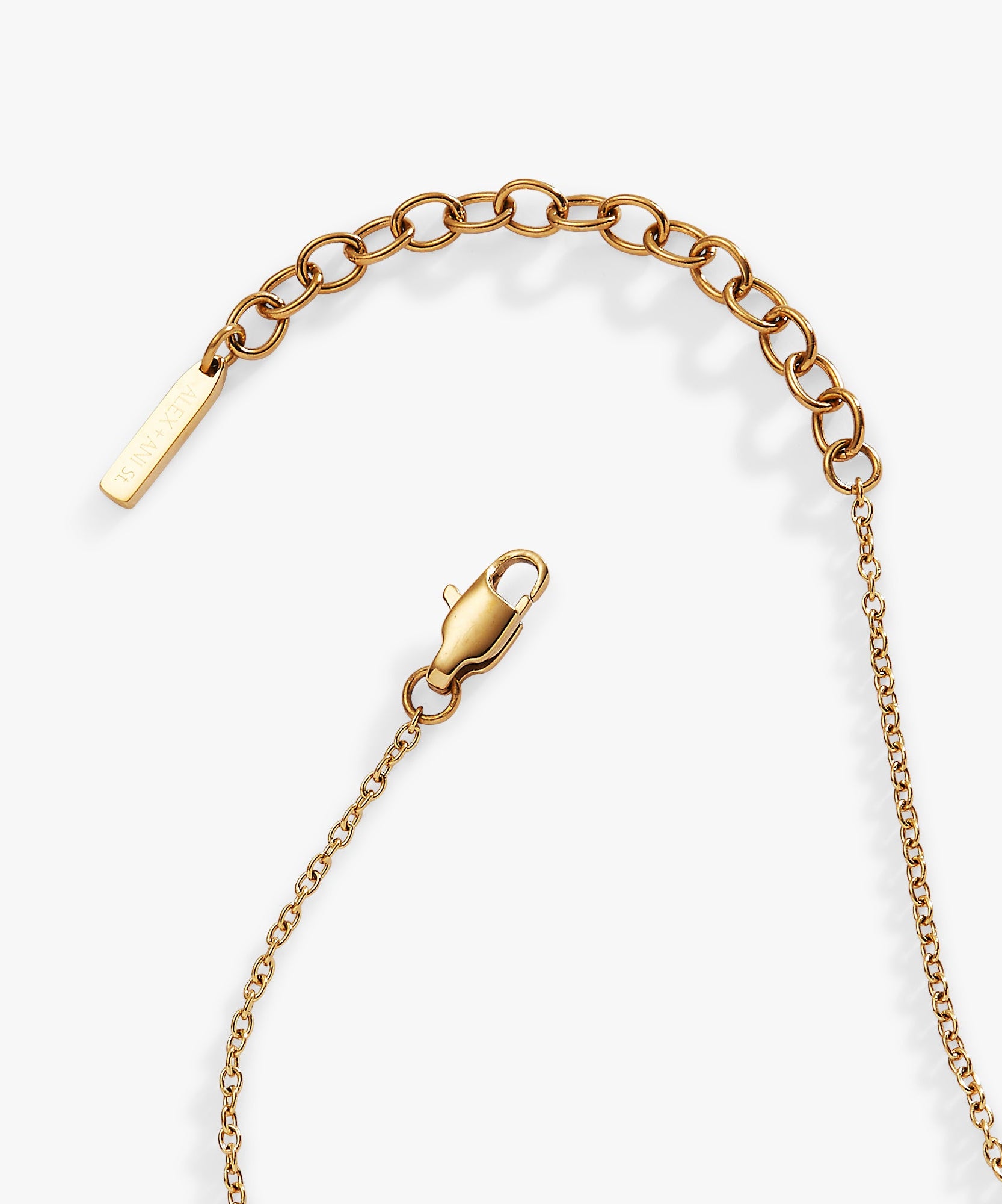 Triple Stone Crystal Inline Necklace