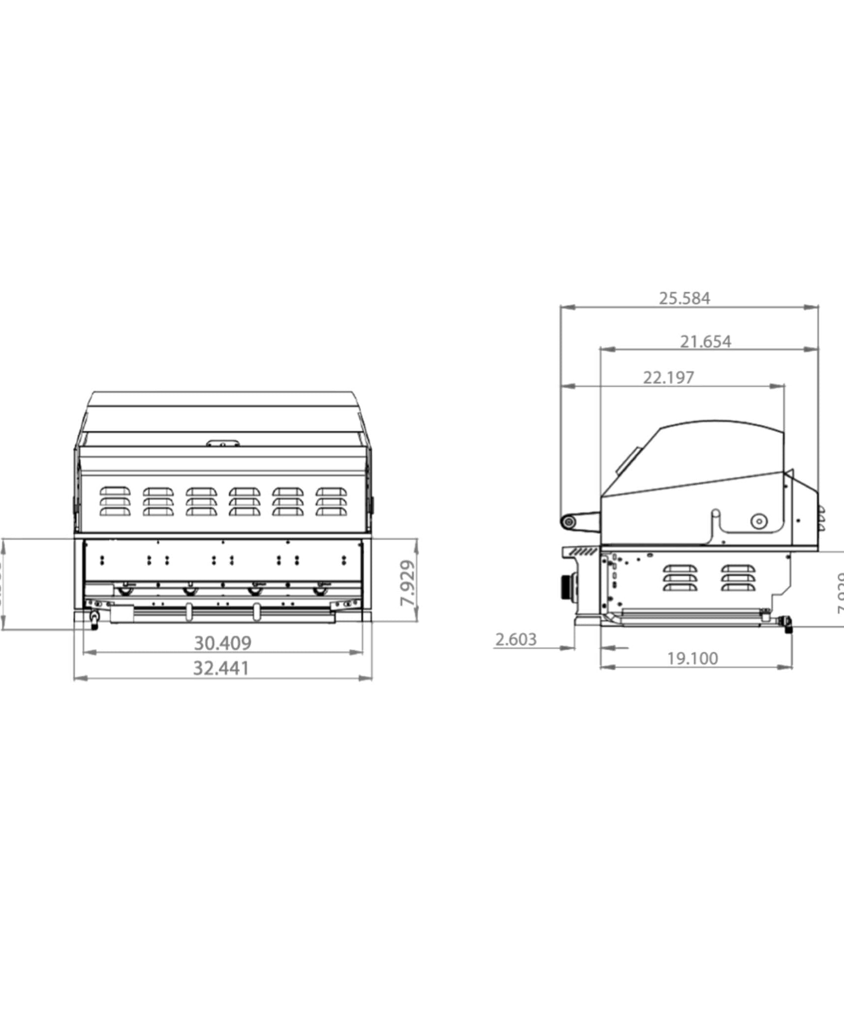 TrueFlame E-Series Built-In Stainless Steel Gas Grill [TFE25/32] (SAK13784)