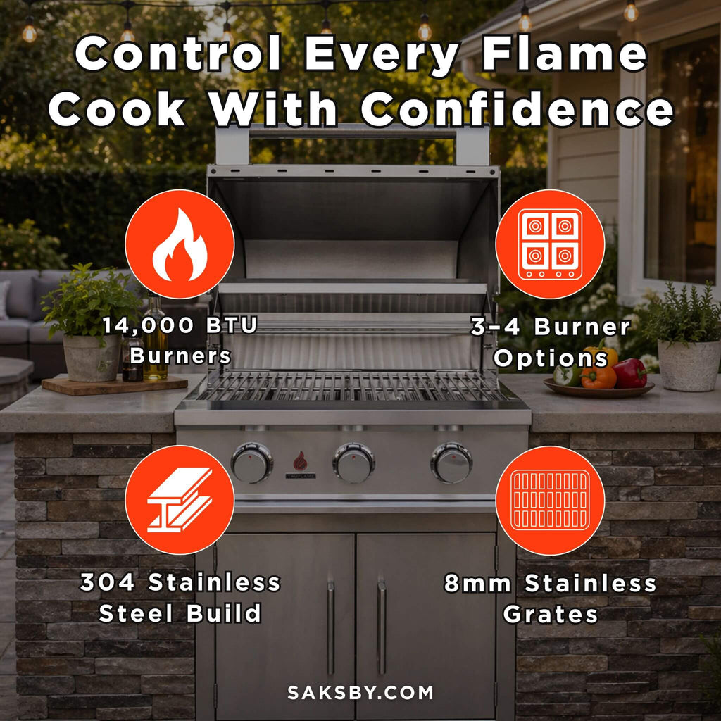 TrueFlame E-Series Built-In Stainless Steel Gas Grill [TFE25/32] (SAK13784)