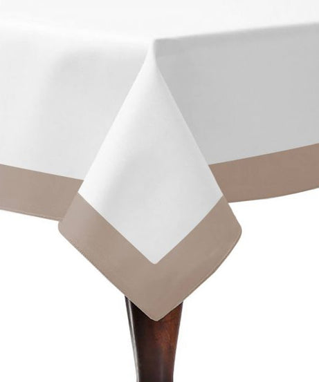 Border Frame Poly Cotton Table Cloth