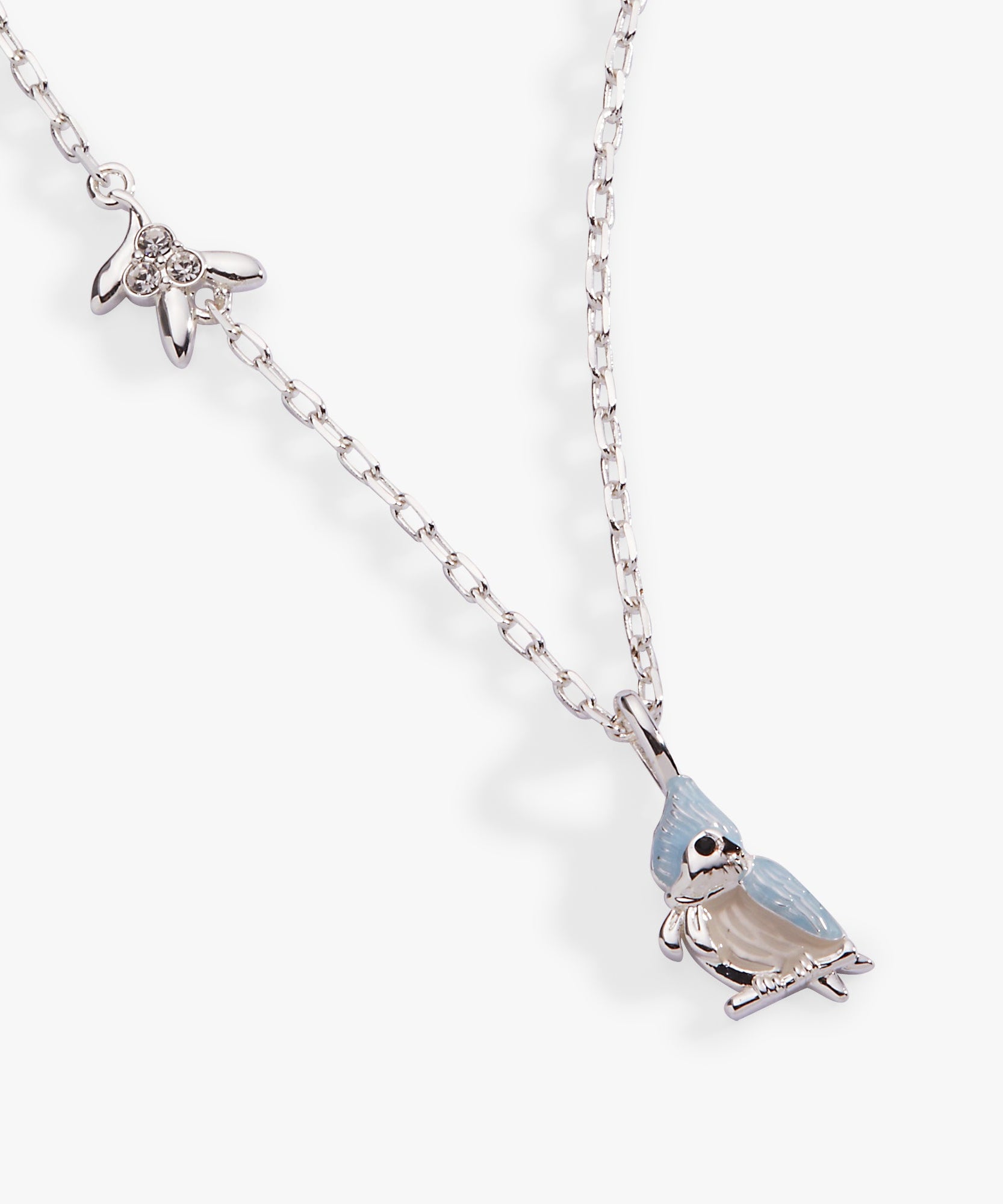 Tufted Titmouse Bird Pendant Necklace