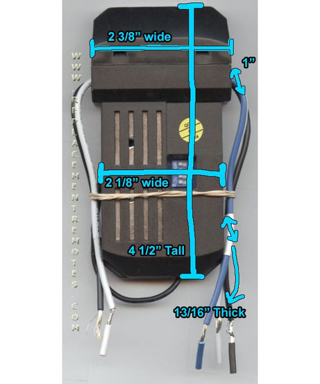 Anderic UC7067FMRX / FAN28R Replacement Ceiling Fan Receiver for Hampton Bay and Others | UC7067RC