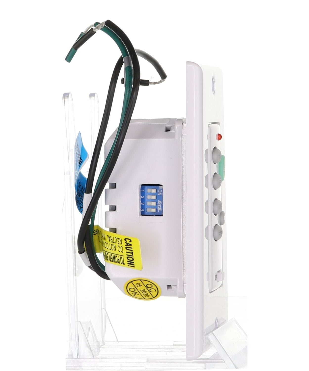 Anderic Wired Wall Switch Universal 3-Speed Ceiling Fan Remote Control Kit | UC9051T-WIRED/UC7067FMRX