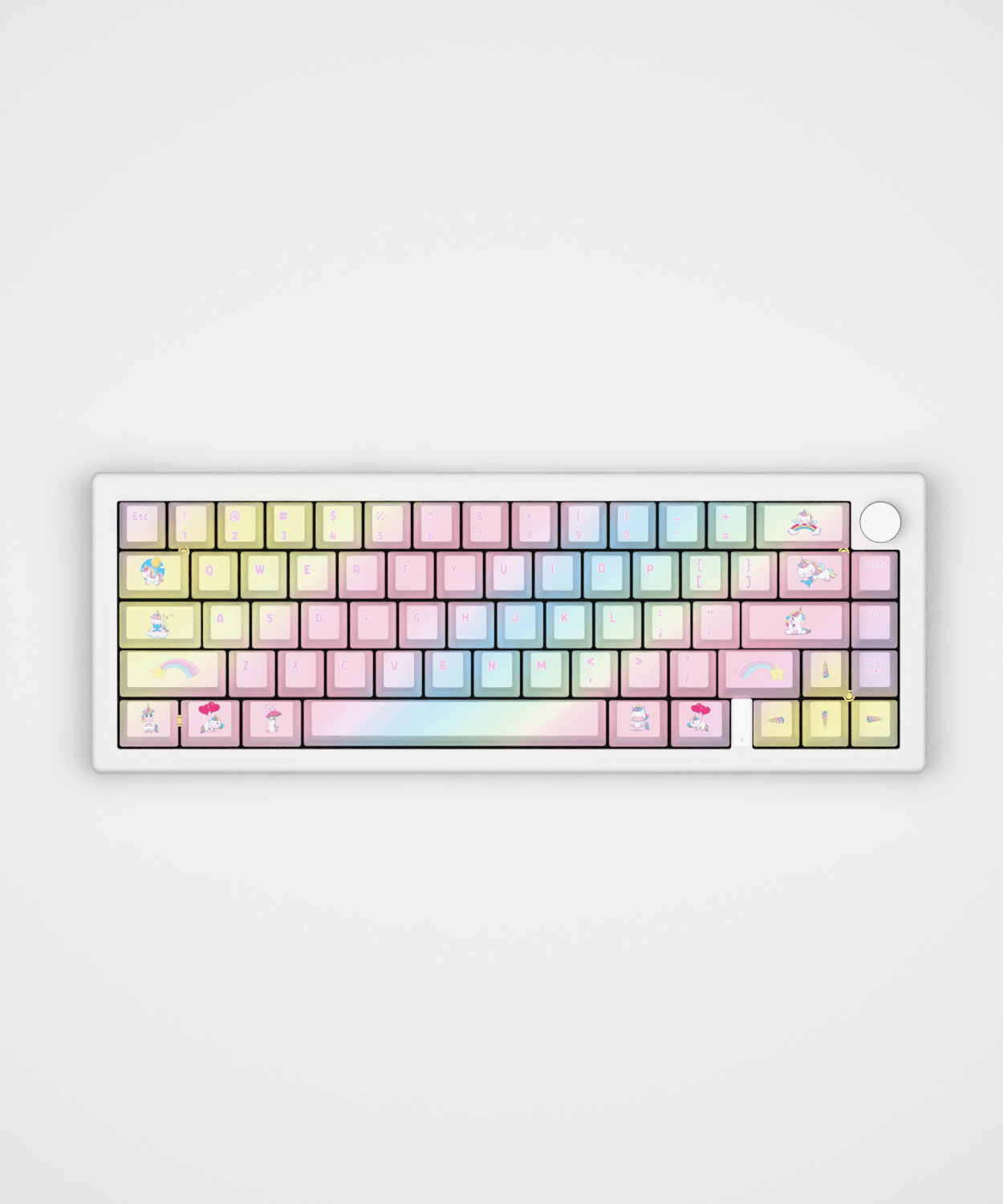Unicorn Design Keycaps and Mechanical Keyboard