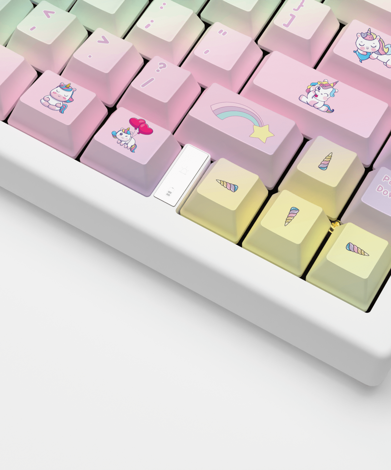 Unicorn Design Keycaps and Mechanical Keyboard