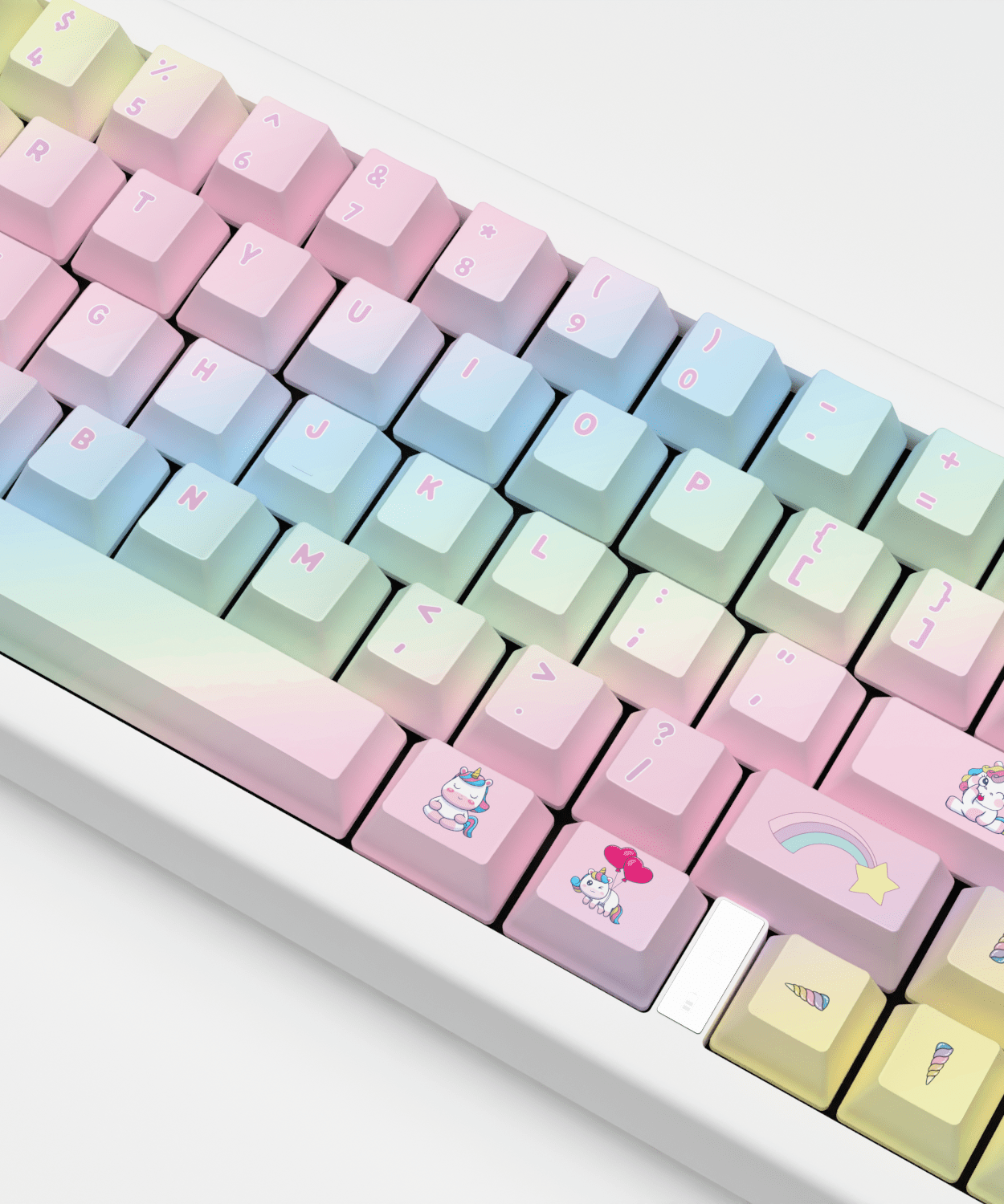 Unicorn Design Keycaps and Mechanical Keyboard