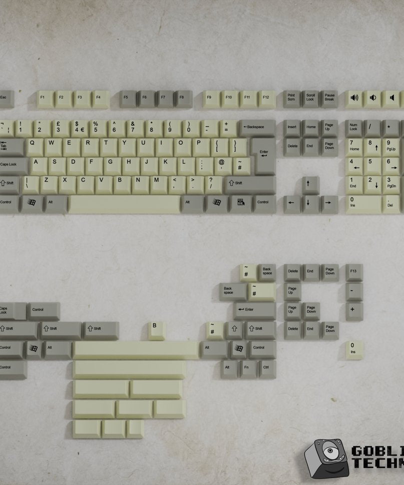 United Kingdom Classic Vintage Keycaps Set | Retro Keycaps