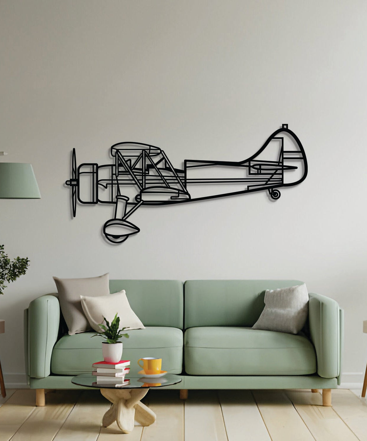 UPF-7 Metallflugzeug-Wandkunst - NCP0606