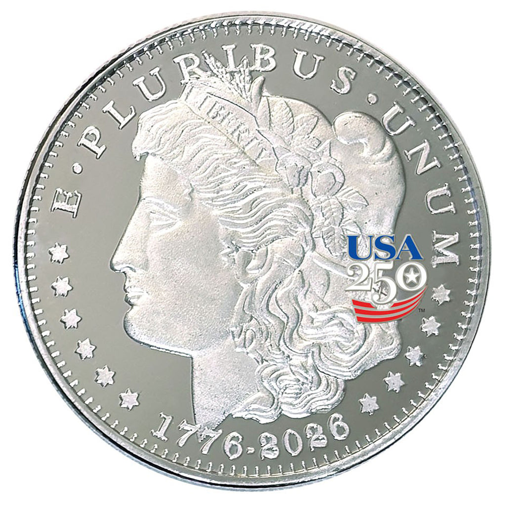 Amerika's 250. Jubiläum Morgan Dollar Neusilber-Proof-Münze