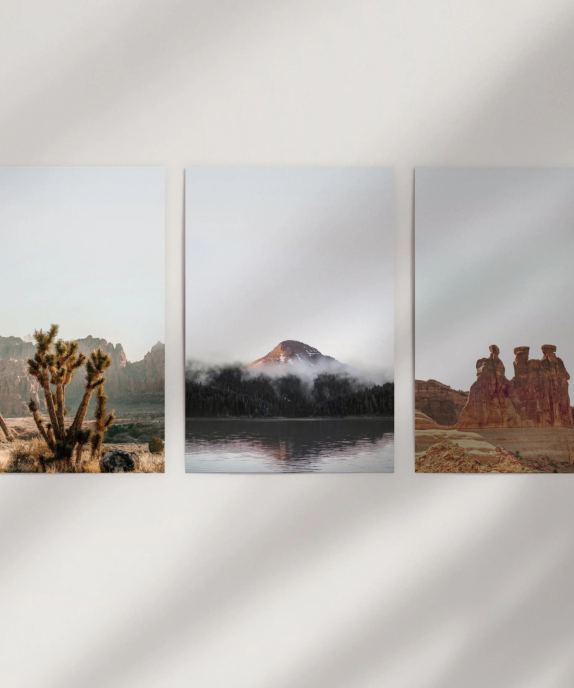 Southwest Desert Set of 3 Prints. Canyon Landscape, Red Rock