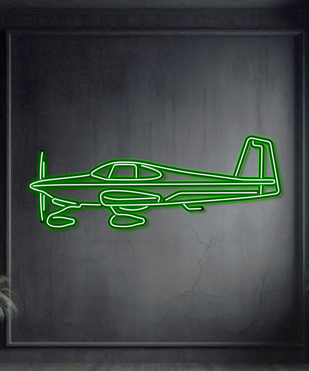 RV-10 Metall-Neonflugzeug-Wandkunst - NCN0060