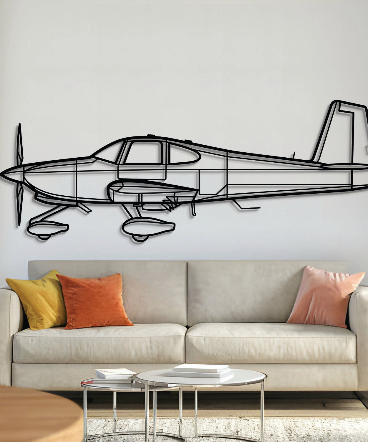 Wandkunst aus Metall für das Flugzeug RV-10 - NCP0123