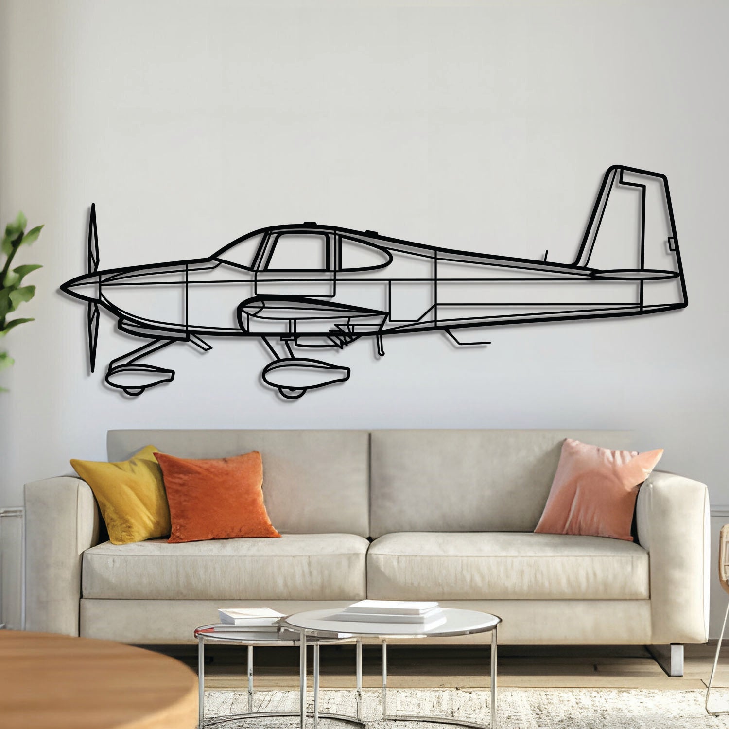 Wandkunst aus Metall für das Flugzeug RV-10 - NCP0123