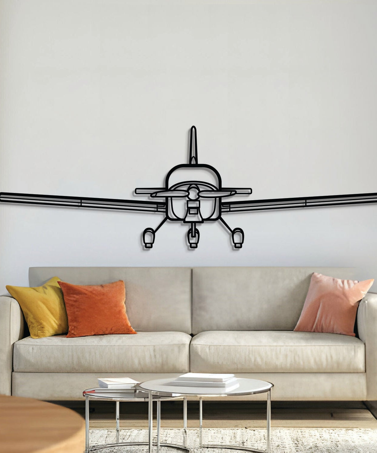 RV-12iS Front Metallflugzeug Wandkunst - NCP0296
