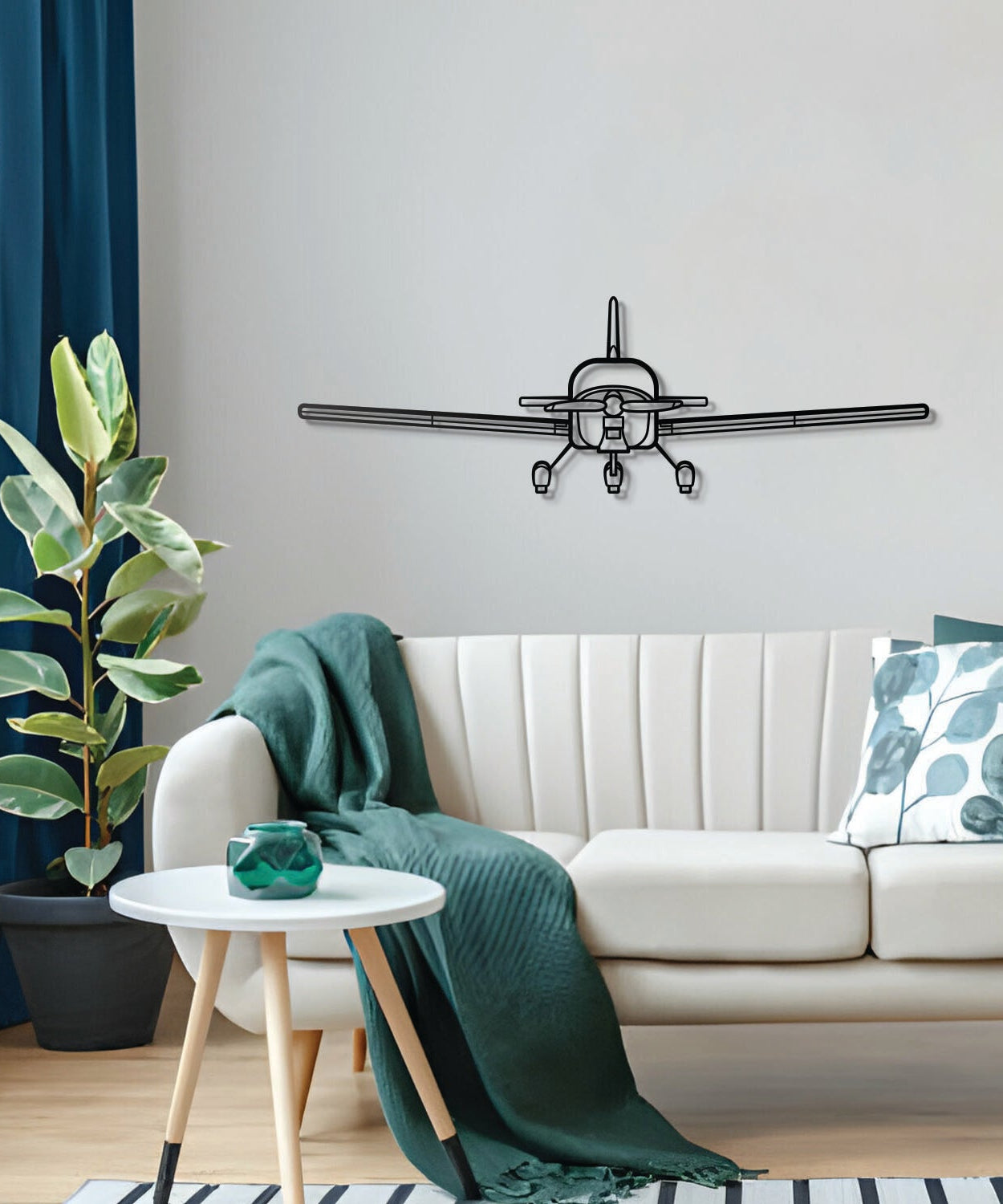 RV-12iS Front Metallflugzeug Wandkunst - NCP0296