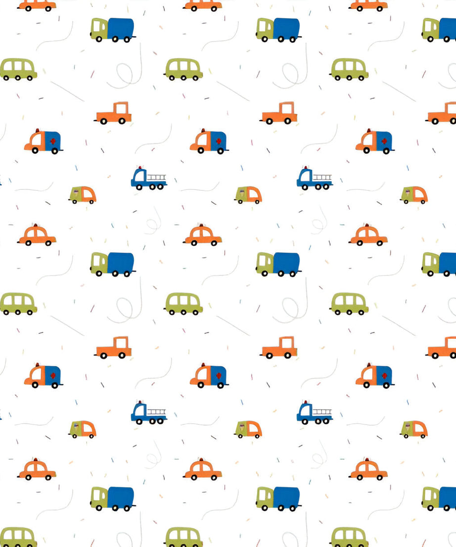 Vehicles Themed Baby Room Curtain