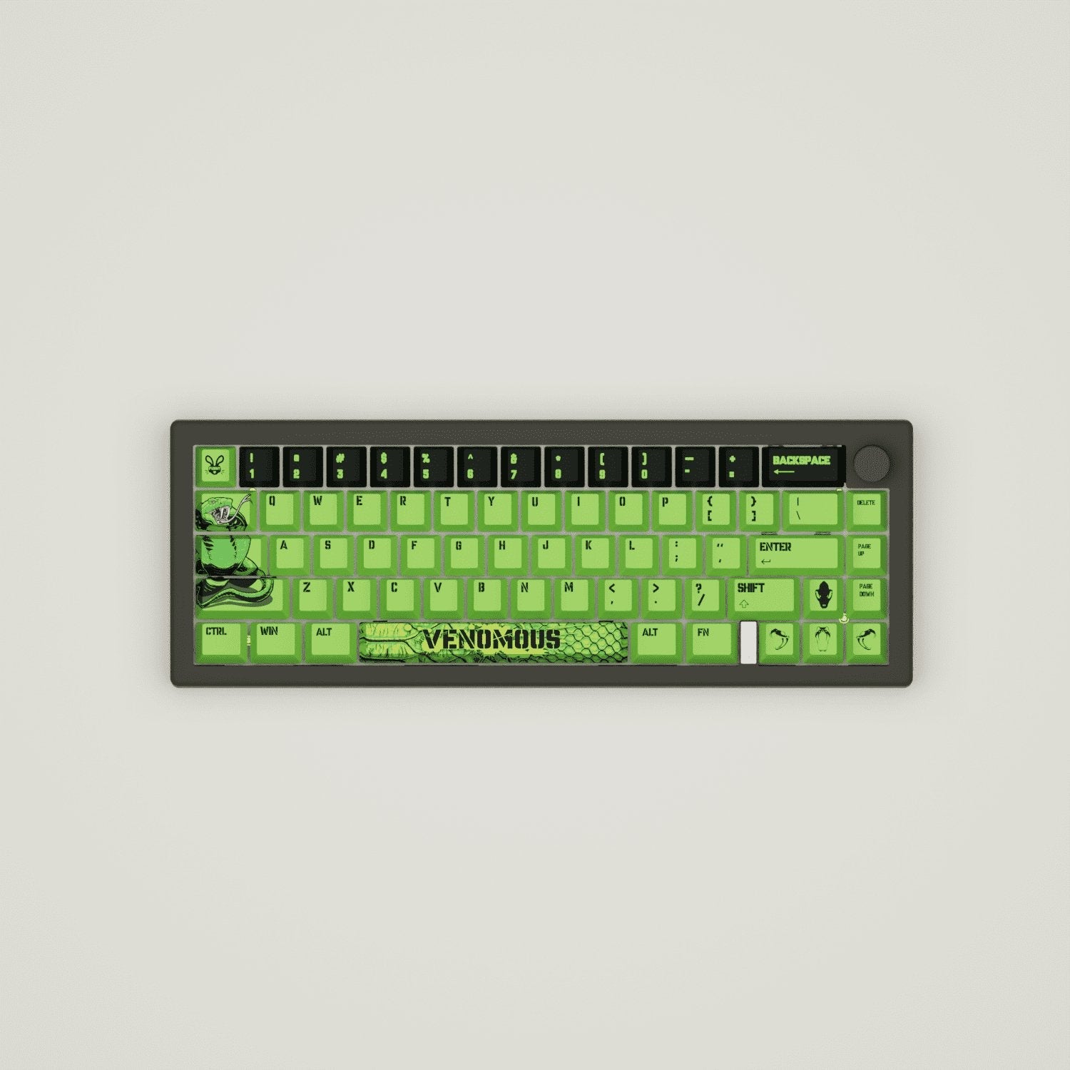 Venomous Design Keycaps and Mechanical Keyboard