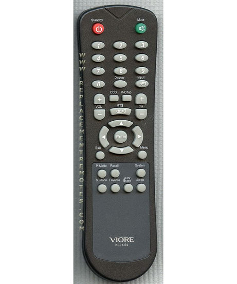 Viore KC01E2 TV Remote Control