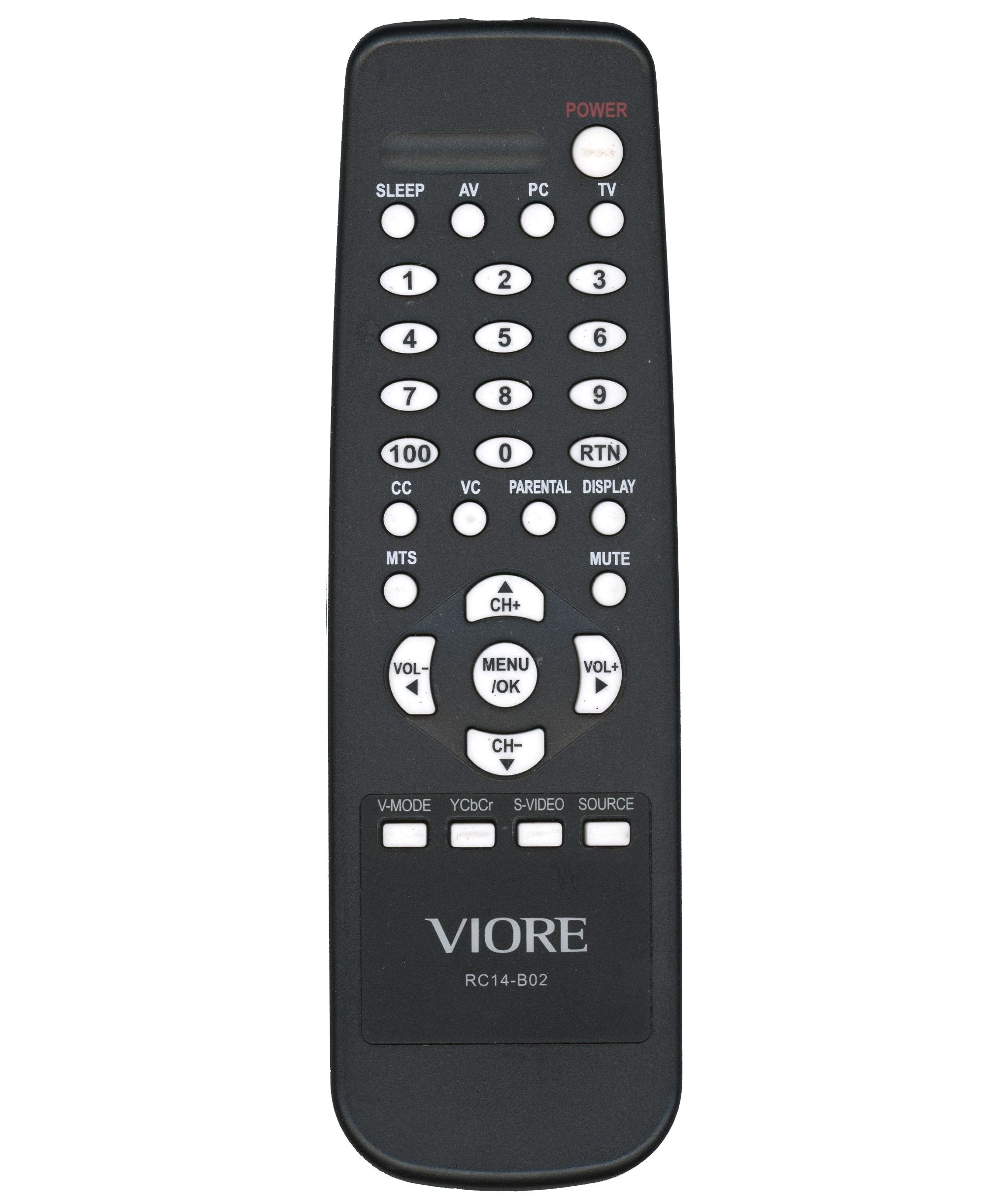 Viore RC14B02 TV Remote Control