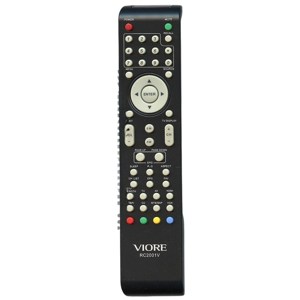 Viore RC2001V TV Remote Control | IR - RC2001V