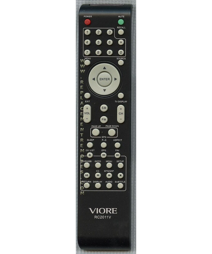 Viore RC2011V TV/DVD Remote Control