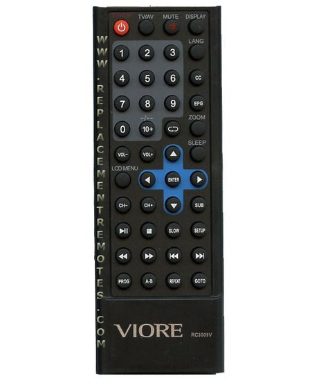 Viore RC3009V TV/DVD Remote Control
