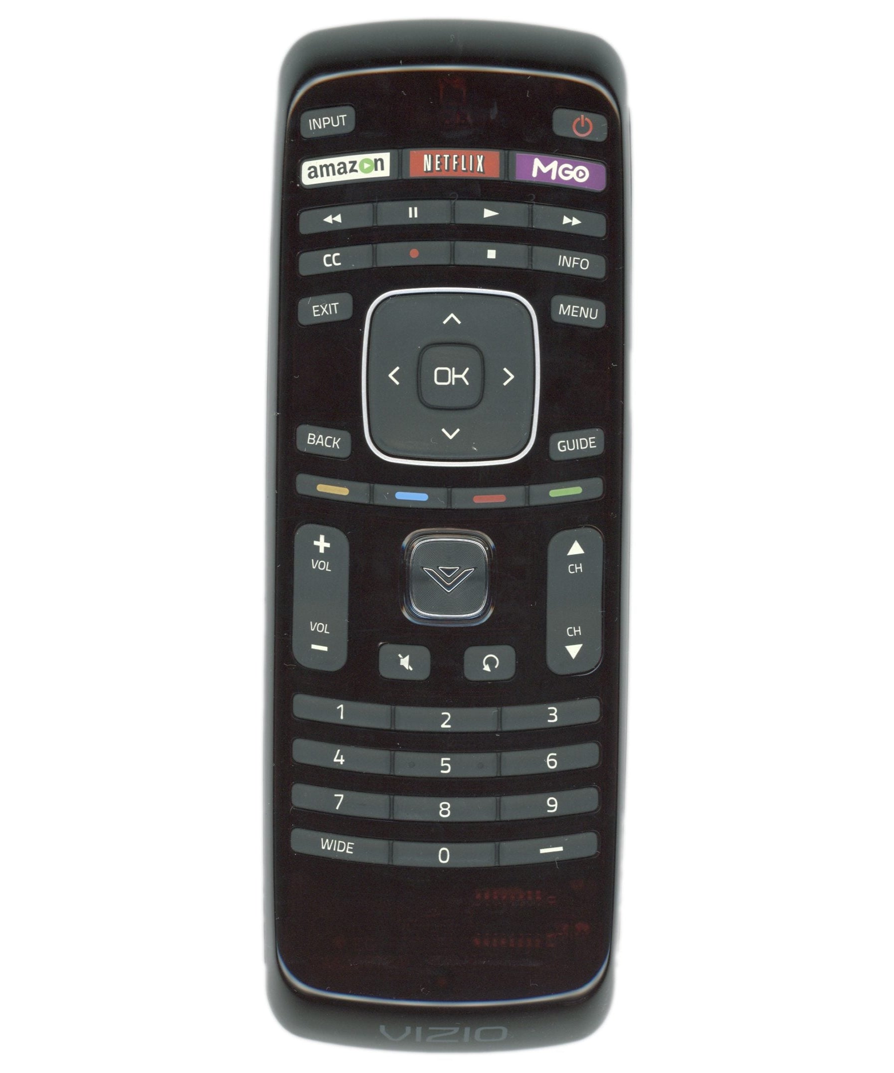 Vizio XRT112 TV Remote Control | IR | Amazon | Netflix | Mgo - 098003061010