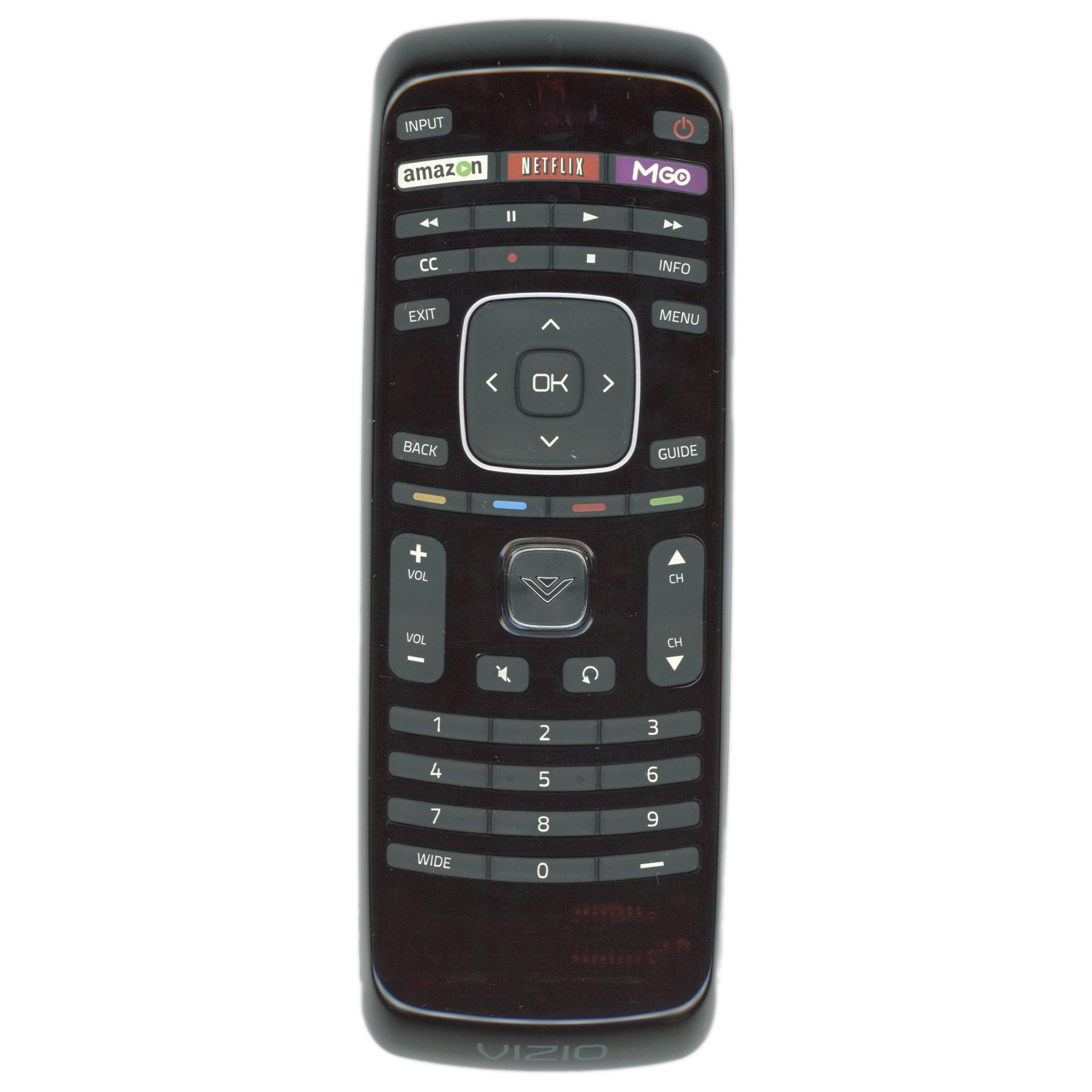 Vizio XRT112 TV Remote Control | IR | Amazon | Netflix | Mgo - 098003061010