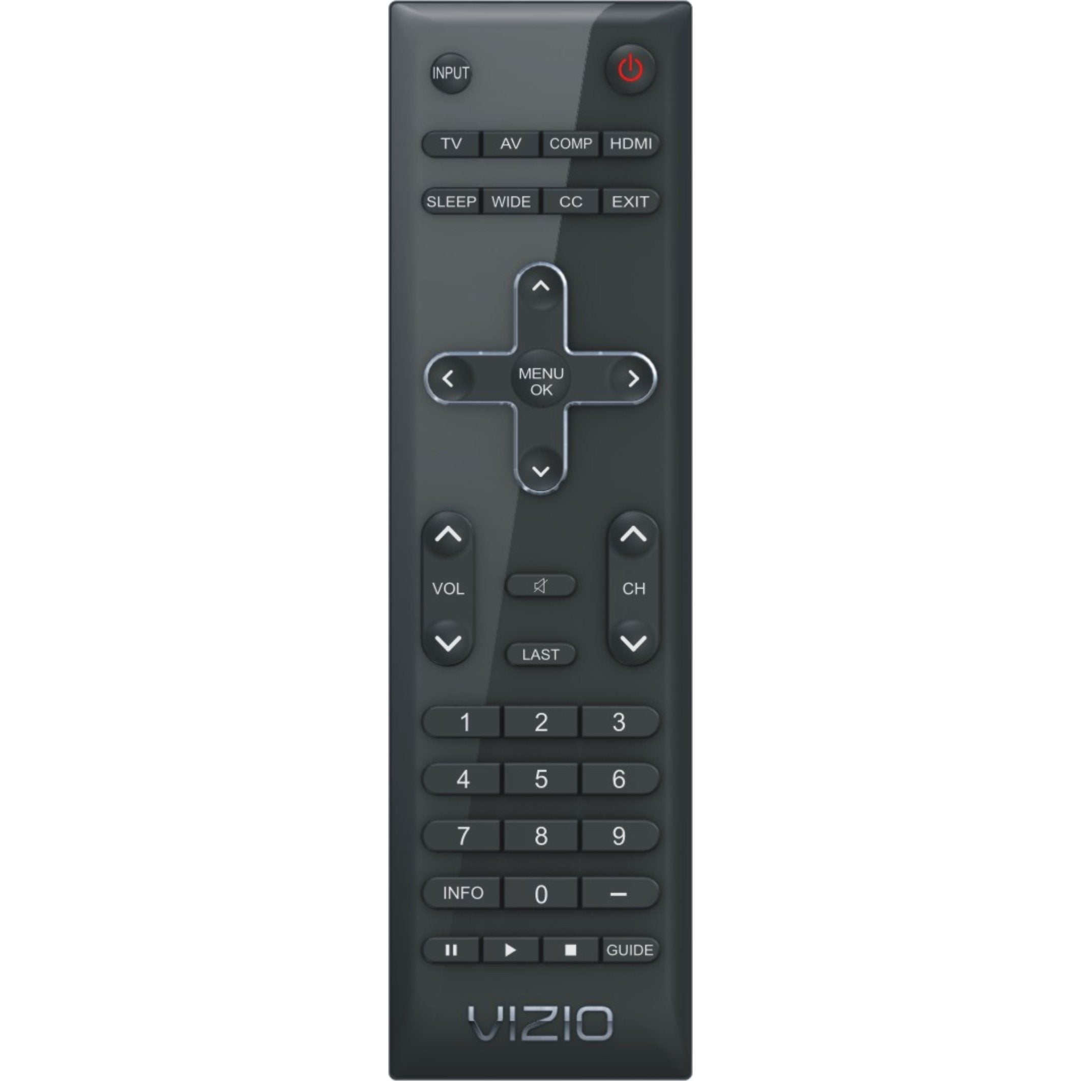 Vizio VR10 Standard TV Remote Control | IR - L98GRABD7NEVZJ