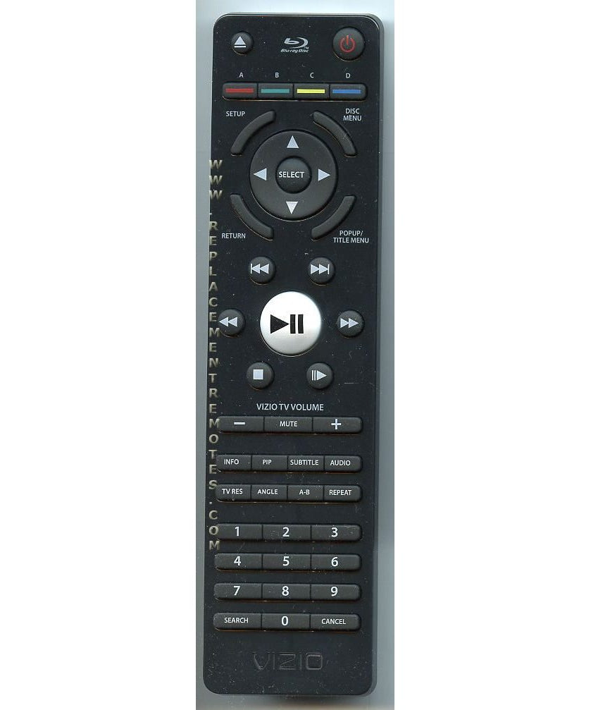 Vizio VR7A Blu-ray Remote Control