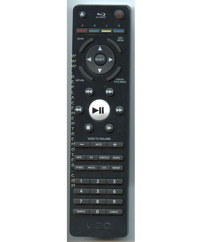 Vizio VR7A VR7M Blu-ray Remote Control