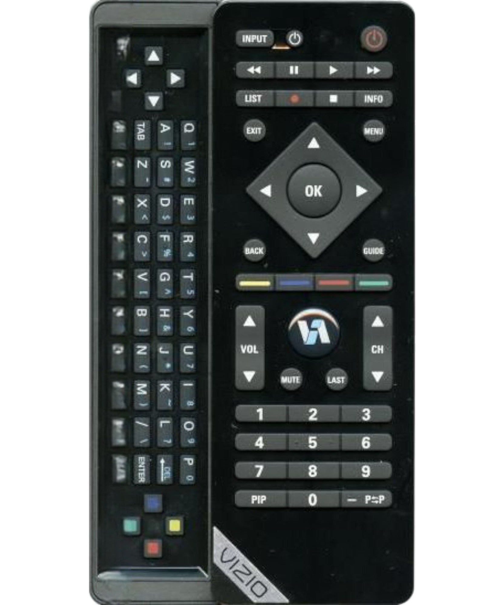 Vizio VUR10 TV Remote Control - Bluetooth - with QWERTY keyboard slide out