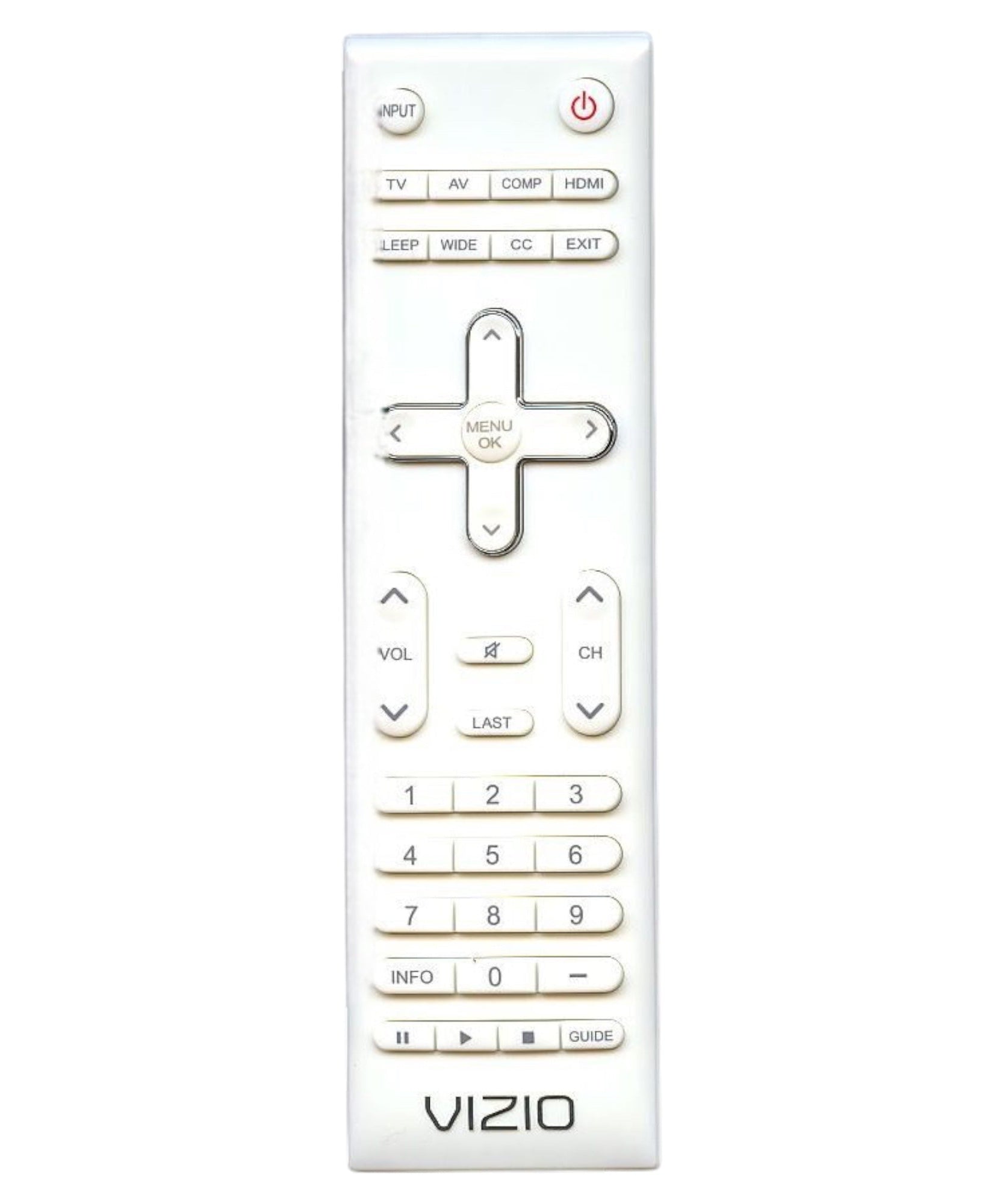 Vizio VUR11 WHITE TV Remote Control