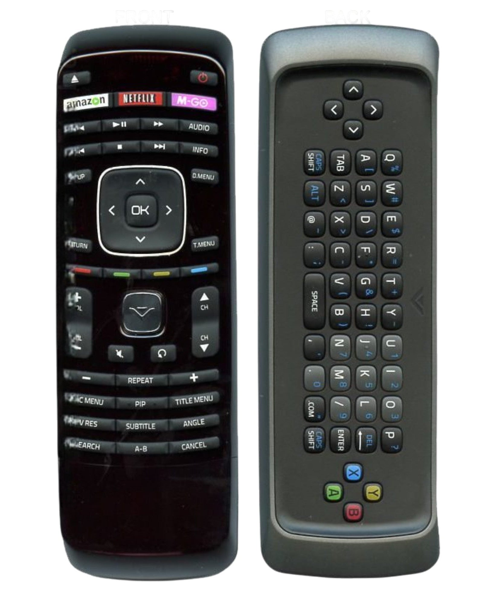 Vizio XBR102 Blu-ray Remote Control with QWERTY keyboard