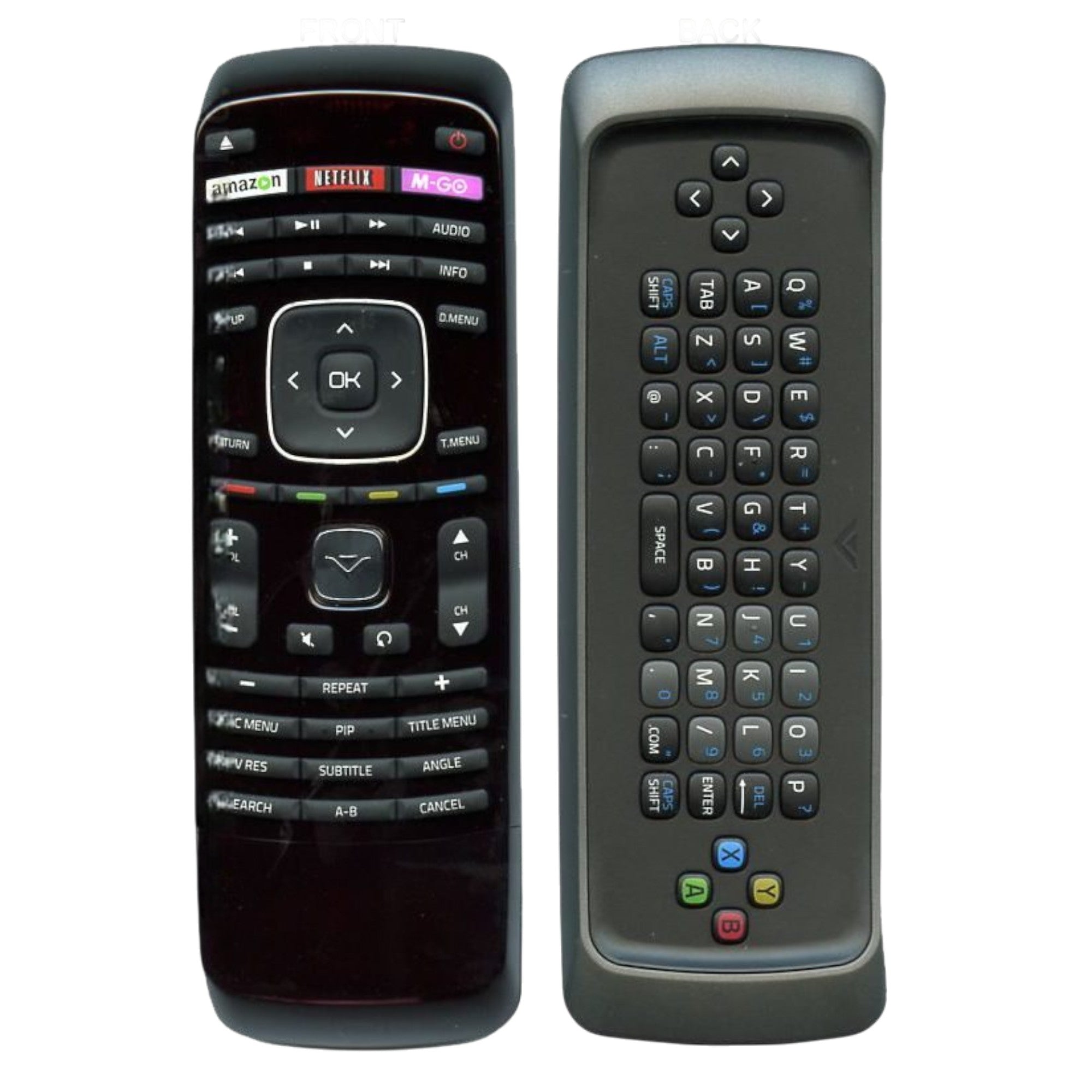 Vizio XBR102 Blu-ray Remote Control with QWERTY keyboard